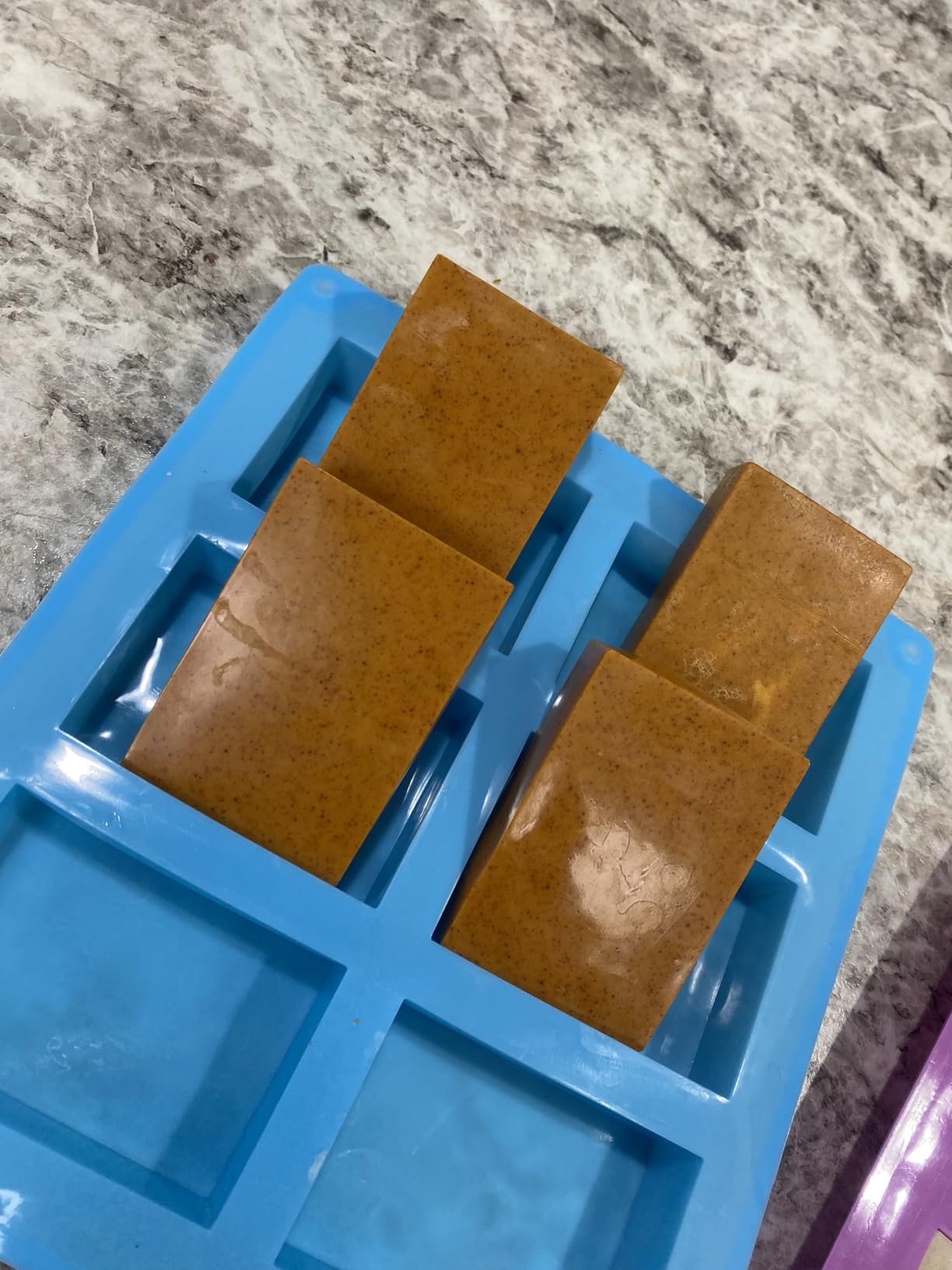 3 Pack Silicone Soap Molds, 6 Cavities Rectangle Silicone Mold, Great for Homemade Craft Soap Mold, Chocolate, Cake Molds & Ice Cube Tray customer photo 1
