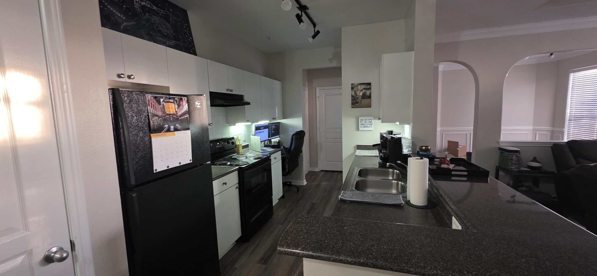 Dual Monitor Riser with Two Drawers for Desk, Bamboo Monitor Stand Riser with Storage, Desk Shelf for Computer, IMac & Laptop, No Assembly Required, Black customer photo 2