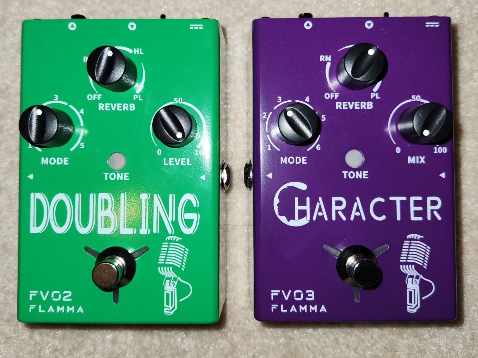 FLAMMA FV01 Vocal Effects Processor Pitch Correction Voice Pedal Vocal Stompbox Microphone Amplifier for Singer Live Singing Streaming Recording with Delay Reverb Acoustic Guitar Playing customer photo 1