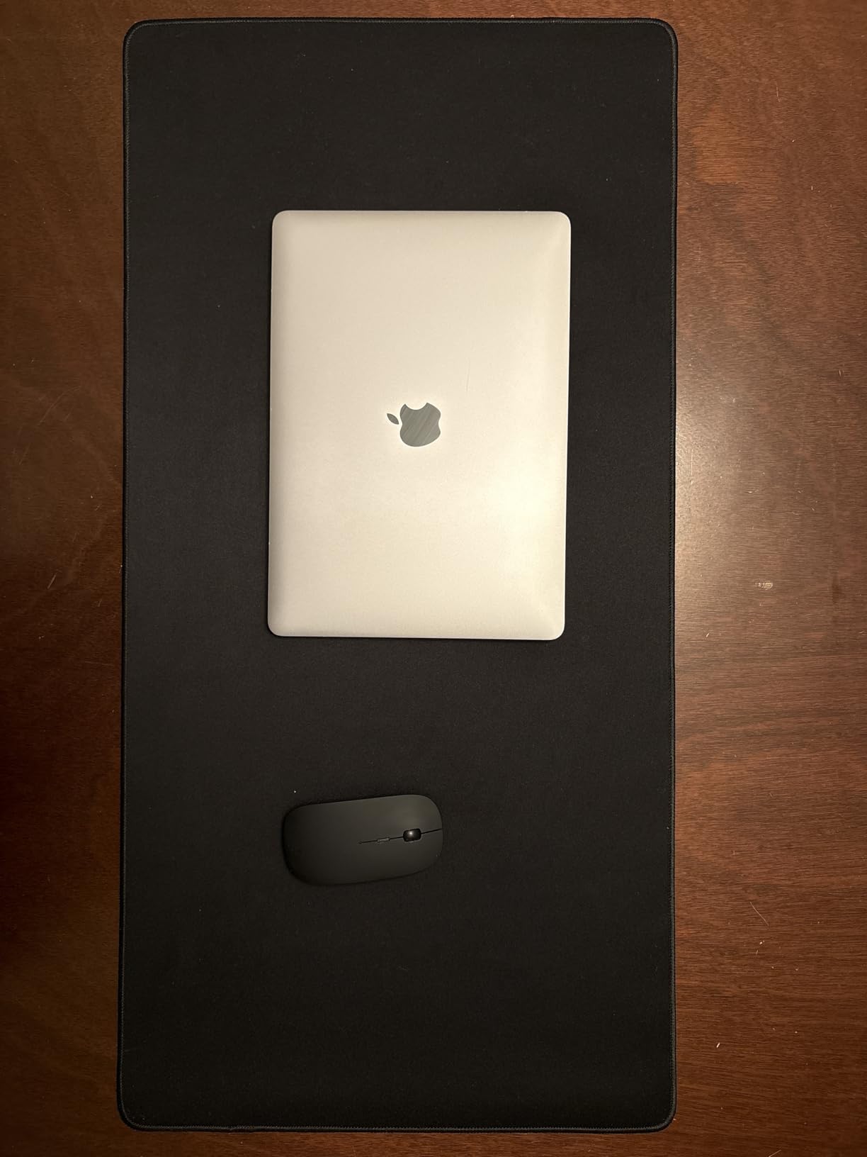 Large Gaming Mouse Pad, 31.5x15.7 inch Large Extended Computer Keyboard Mouse Mat, Water Resist Non-Slip Mousepad Rubber Base Long XXL Desk Mouse Pad for Work & Gaming, Office & Home, Black customer photo 1