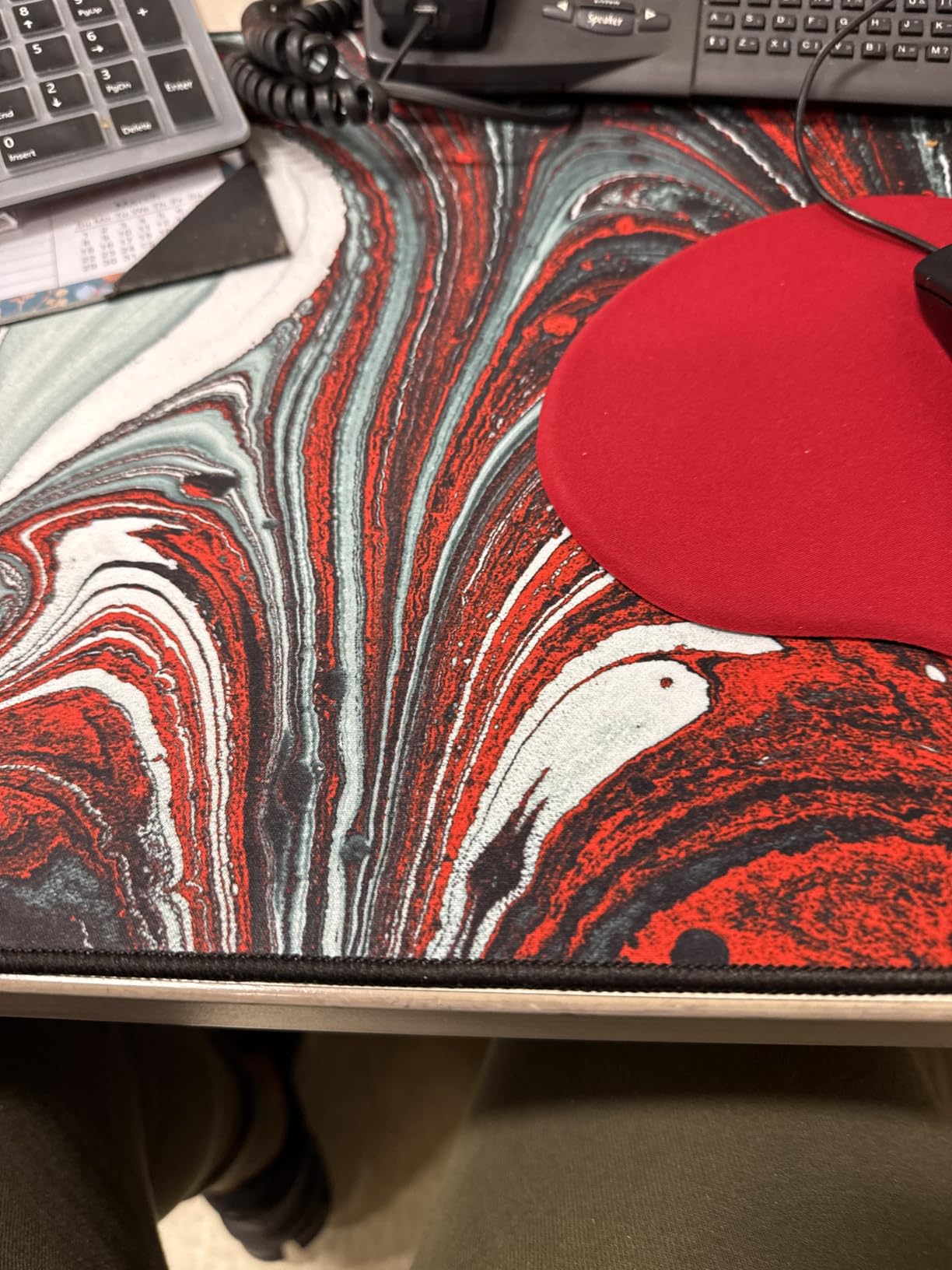 Large Gaming Mouse Pad, 31.5x15.7 inch Large Extended Computer Keyboard Mouse Mat, Water Resist Non-Slip Mousepad Rubber Base Long XXL Desk Mouse Pad for Work & Gaming, Office & Home, Black customer photo 2