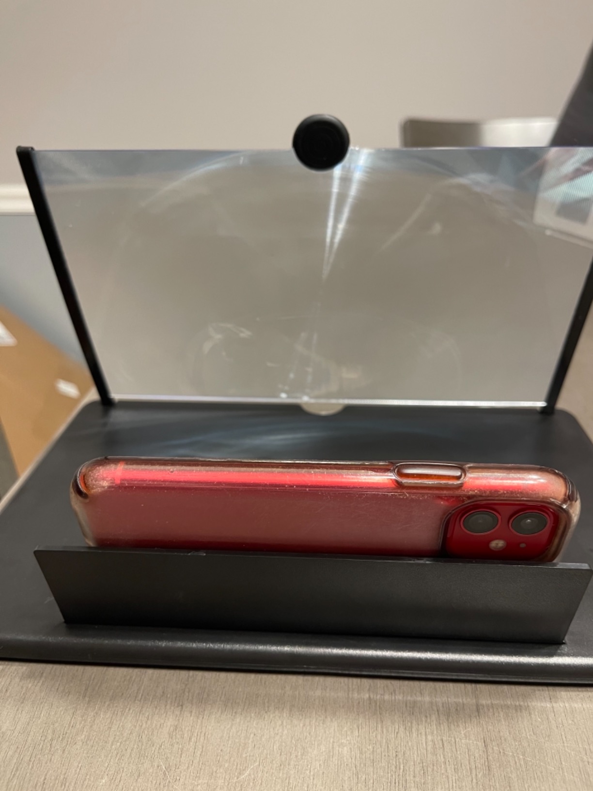 14 Inch Smartphone Screen Magnifier 3D HD Foldable Amplifier Phone Stand with Adjustable Angle Gift for Mom Dad Family Portable Universal Enlarger Movies Gaming Video customer photo 2