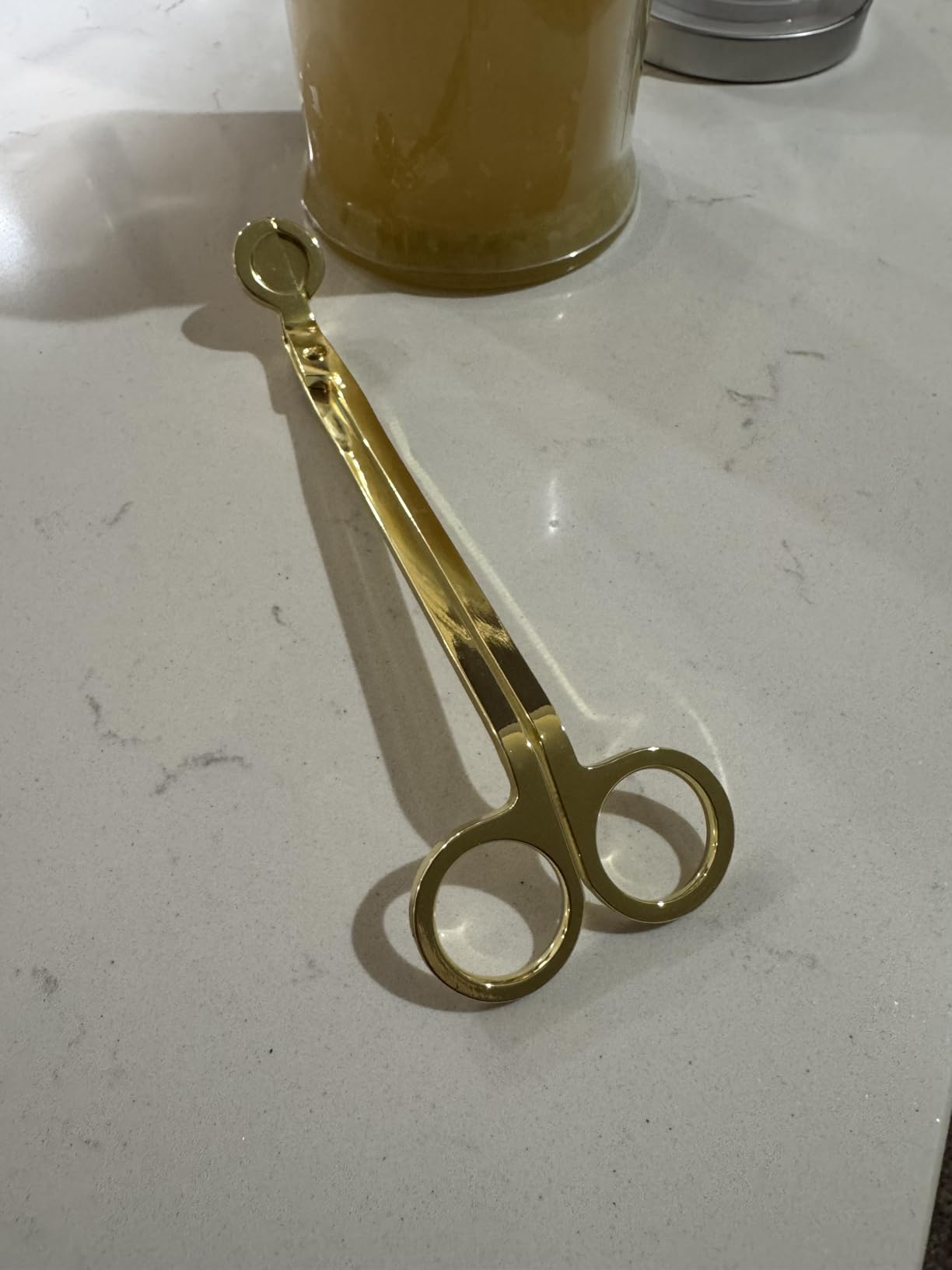 CHEFBEE Black Polished Stainless Steel Candle Wick Trimmer Wick Clipper Cutter, Scissors, Reaches Deep Into Candles to Cut Spent Cord, Allow Cleaner Burn and Prevent Soot Buildup customer photo 1