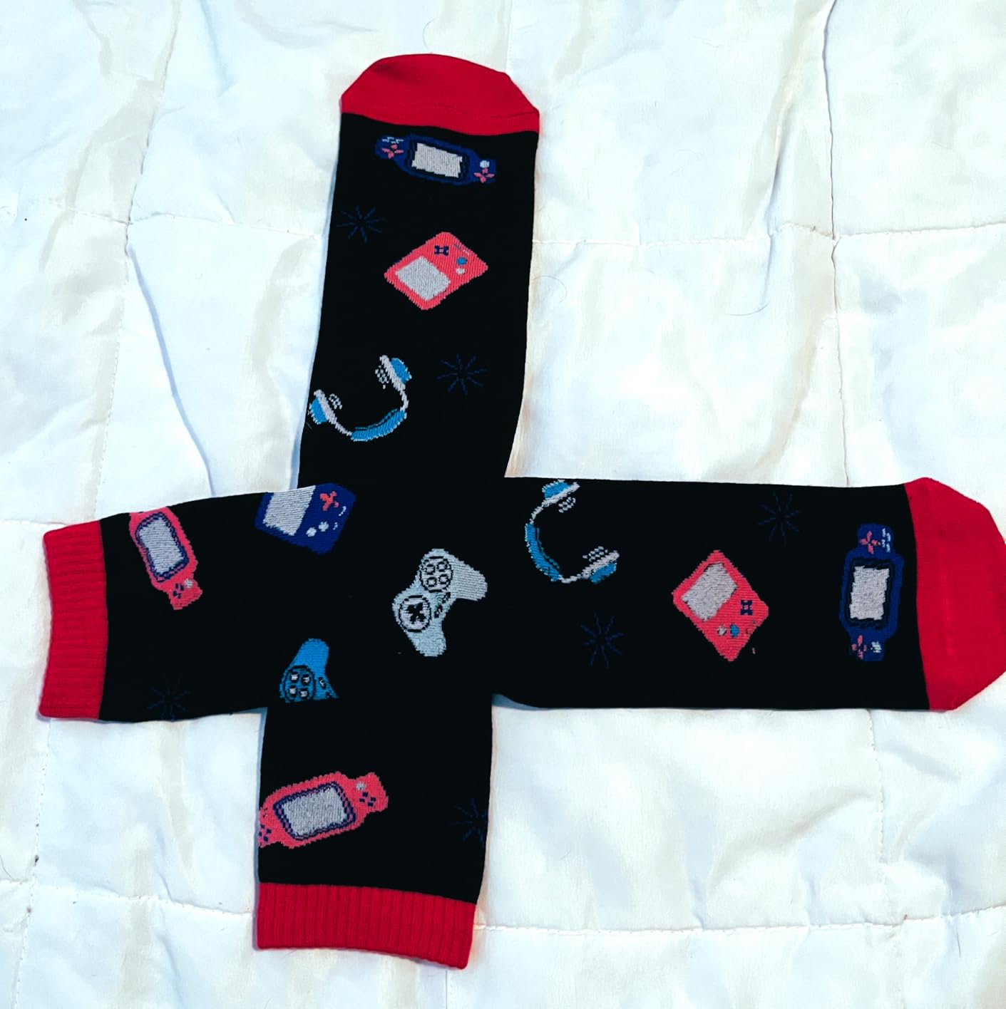 Do Not Disturb I'm Gaming Socks - Men Gifts for Men Teen Boys Dad Son Kid - Funny Novelty Gaming Socks customer photo 2