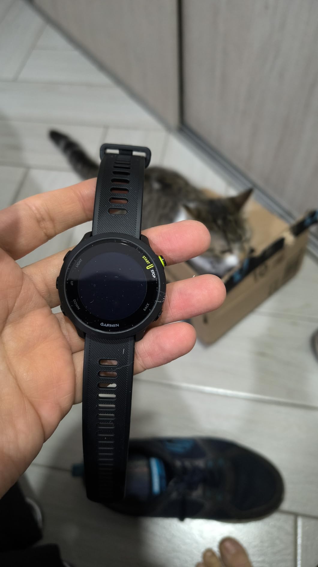 Garmin Forerunner 55, GPS Running Watch with Daily Suggested Workouts, Up to 2 Weeks of Battery Life, Aqua customer photo 2