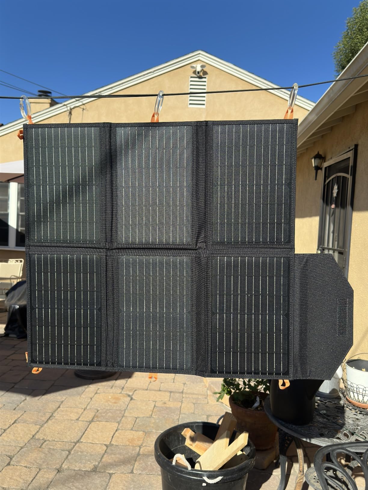 [Upgraded] FlexSolar 60W Portable Solar Panels Chargers QC3.0 USB-A USB-C DC5521 8mm Output Foldable IP65 Waterproof Power Emergency Camping for Small Power Station Generator Tablets Battery Packs customer photo 1