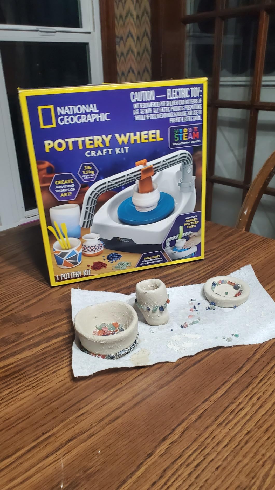 National Geographic Pottery Wheel for Kids Complete Beginner Kit customer photo 1