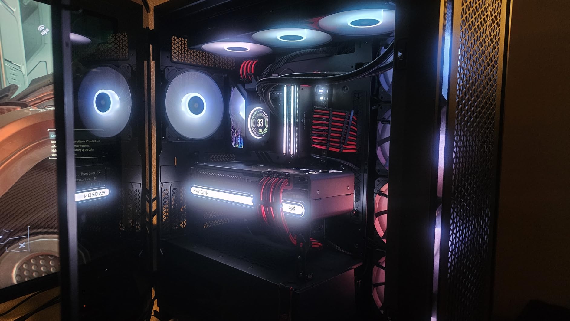 7000D Airflow Full-Tower ATX PC Case - High-Airflow Front Panel - Spacious Interior - Easy Cable Management - 3X 140mm AirGuide Fans with PWM Repeater Included - Black customer photo 1