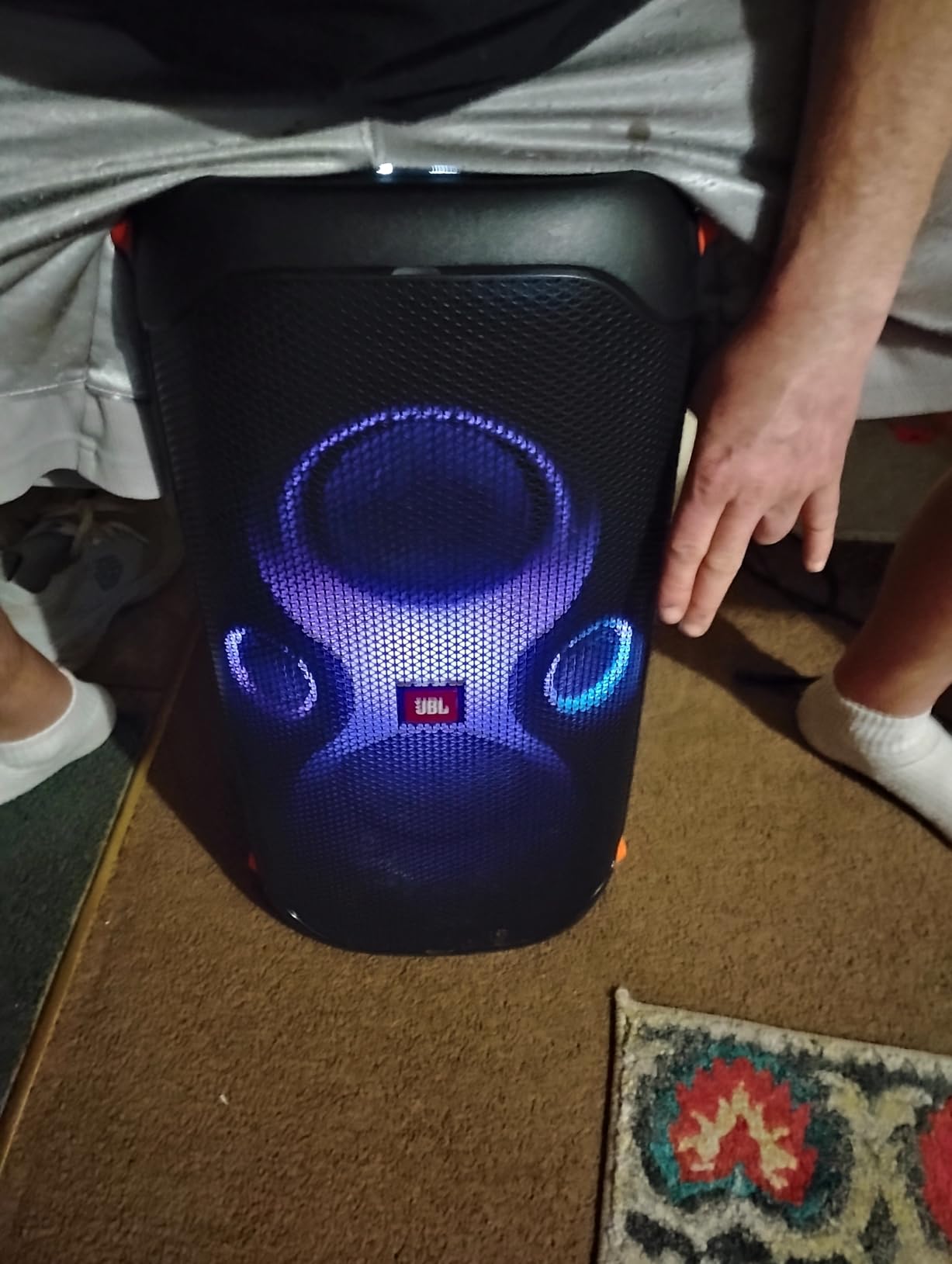 JBL PartyBox 110 - Portable Party Speaker with Built-in Lights, Powerful Sound and deep bass, Black customer photo 1