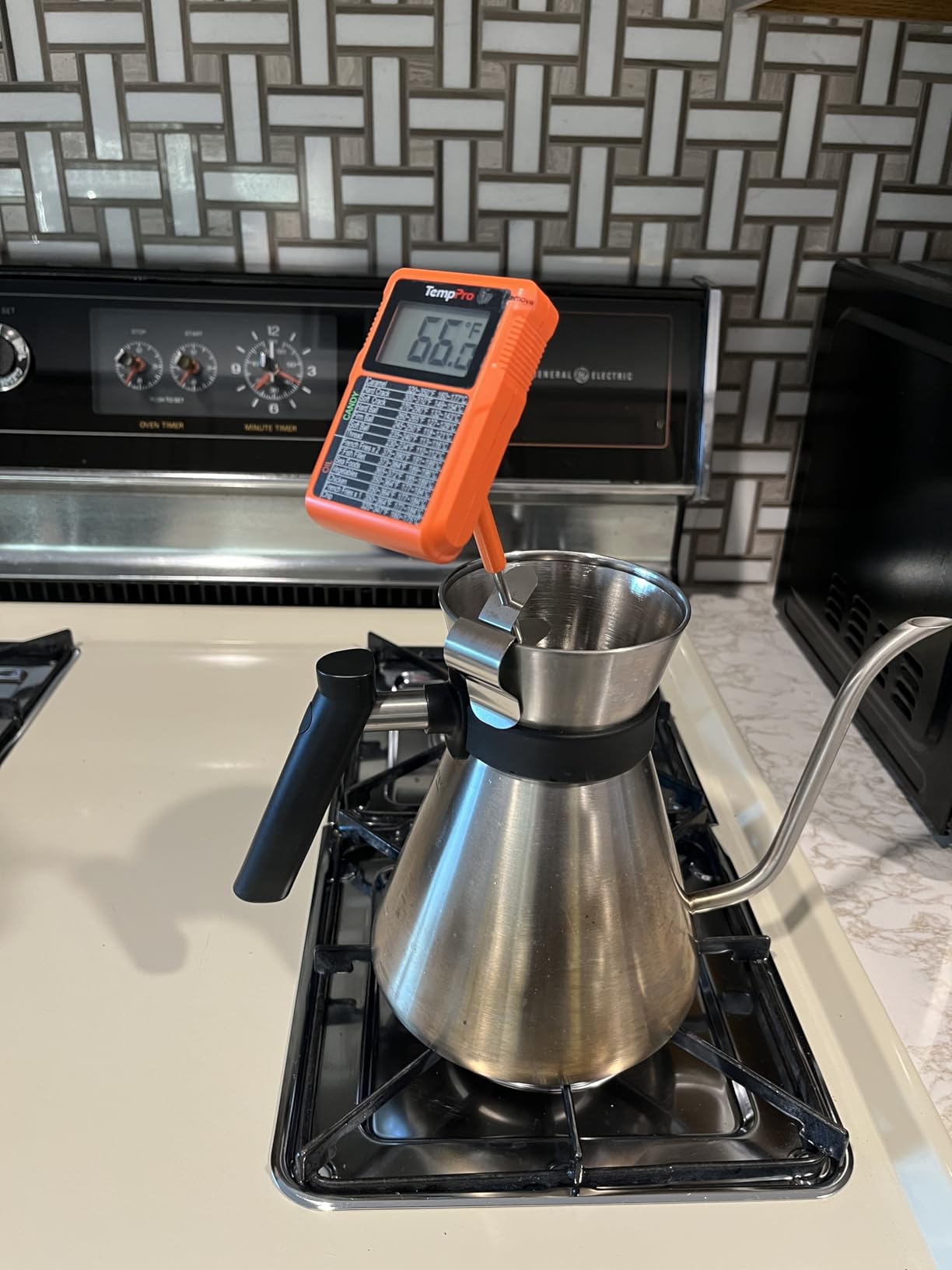 TempPro TP510 Waterproof Digital Candy Thermometer with Pot Clip, 10