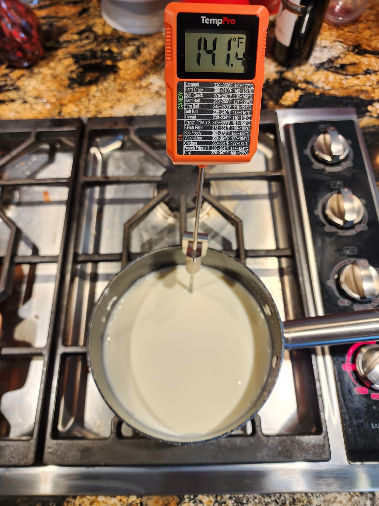 TempPro TP510 Waterproof Digital Candy Thermometer with Pot Clip, 10