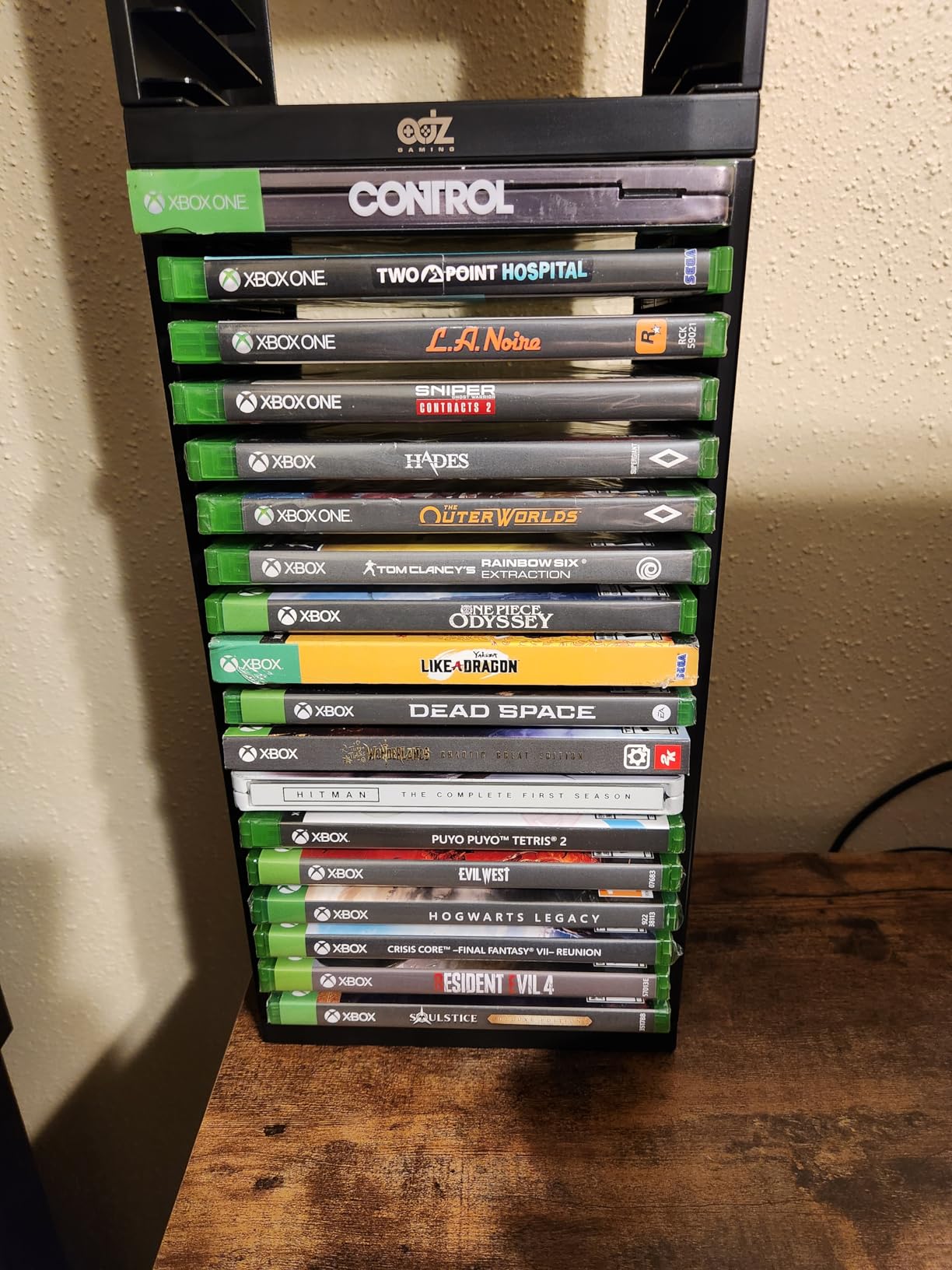 ADZ Game Storage Tower - Stores 36 Games or Blu-Ray Disks - Game Holder Rack for PS4, PS5, Xbox One, Xbox Series X/S Games and Blu-Ray Discs (Black) customer photo 1