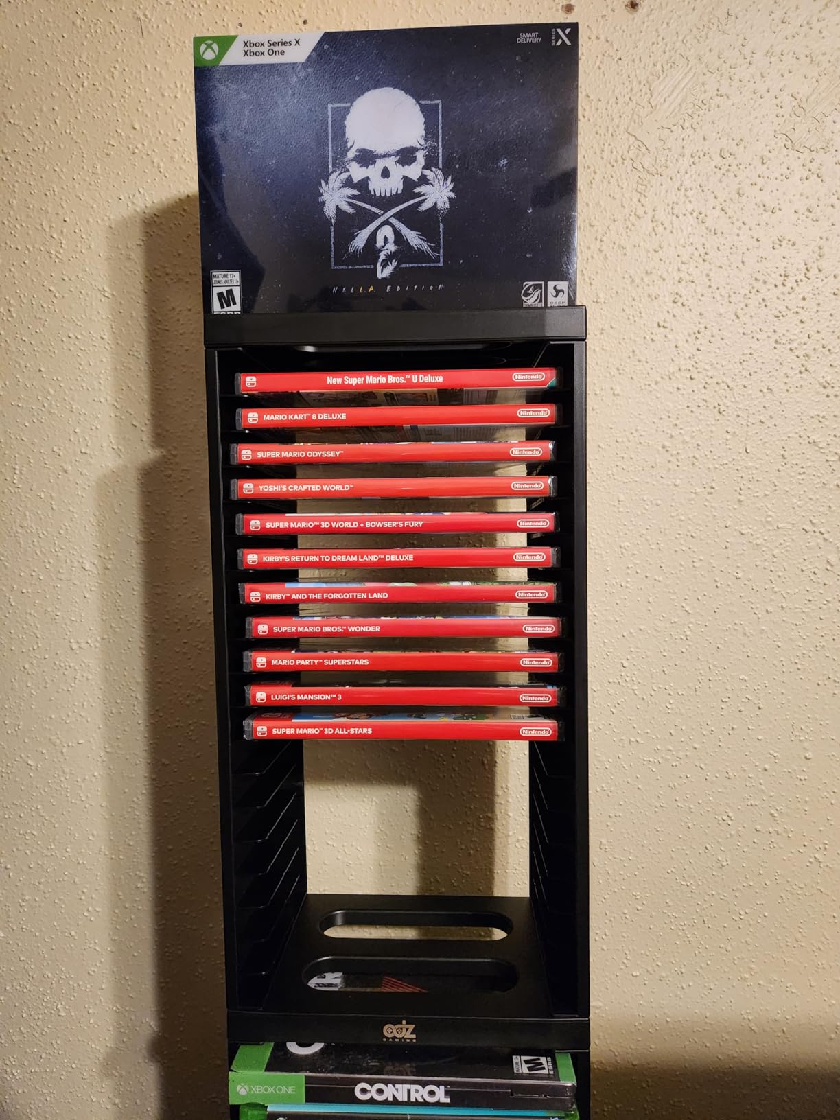 ADZ Game Storage Tower - Stores 36 Games or Blu-Ray Disks - Game Holder Rack for PS4, PS5, Xbox One, Xbox Series X/S Games and Blu-Ray Discs (Black) customer photo 2