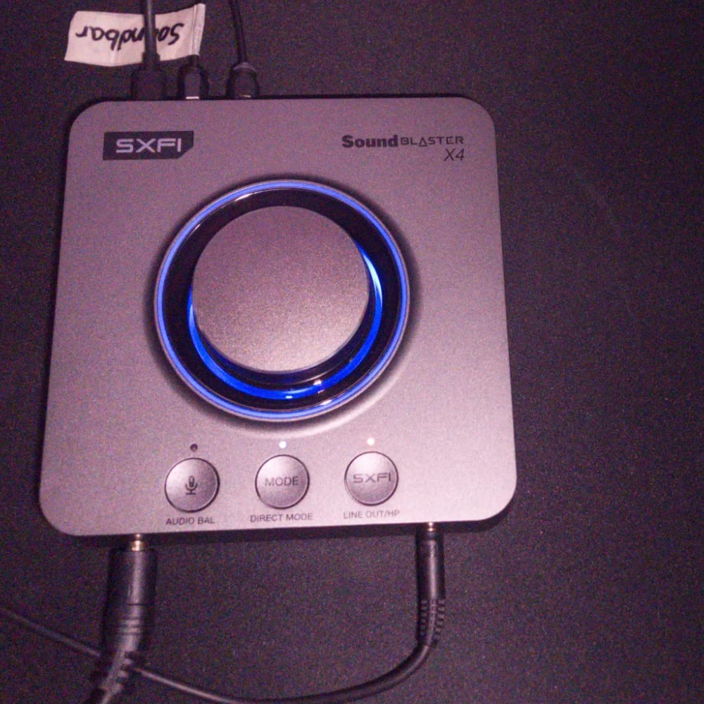 Creative Sound Blaster X4 Hi-Res 24bit/192kHz DAC USB External Sound Card Amp, Multi-Channel, Discrete 7.1 Surround Sound for PC, Mac customer photo 2