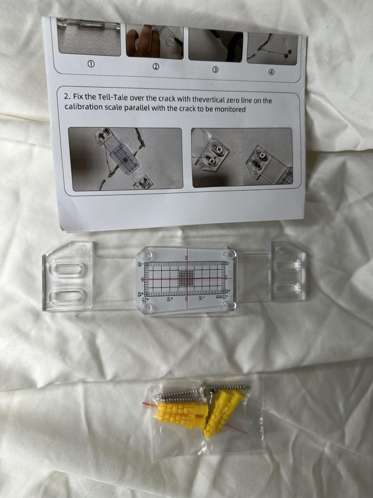 Plus Tell-Tale Corner Crack Monitors, Crack Monitoring Record for The Standard Crack and Corner Tell Tale Record (1PC) customer photo 2