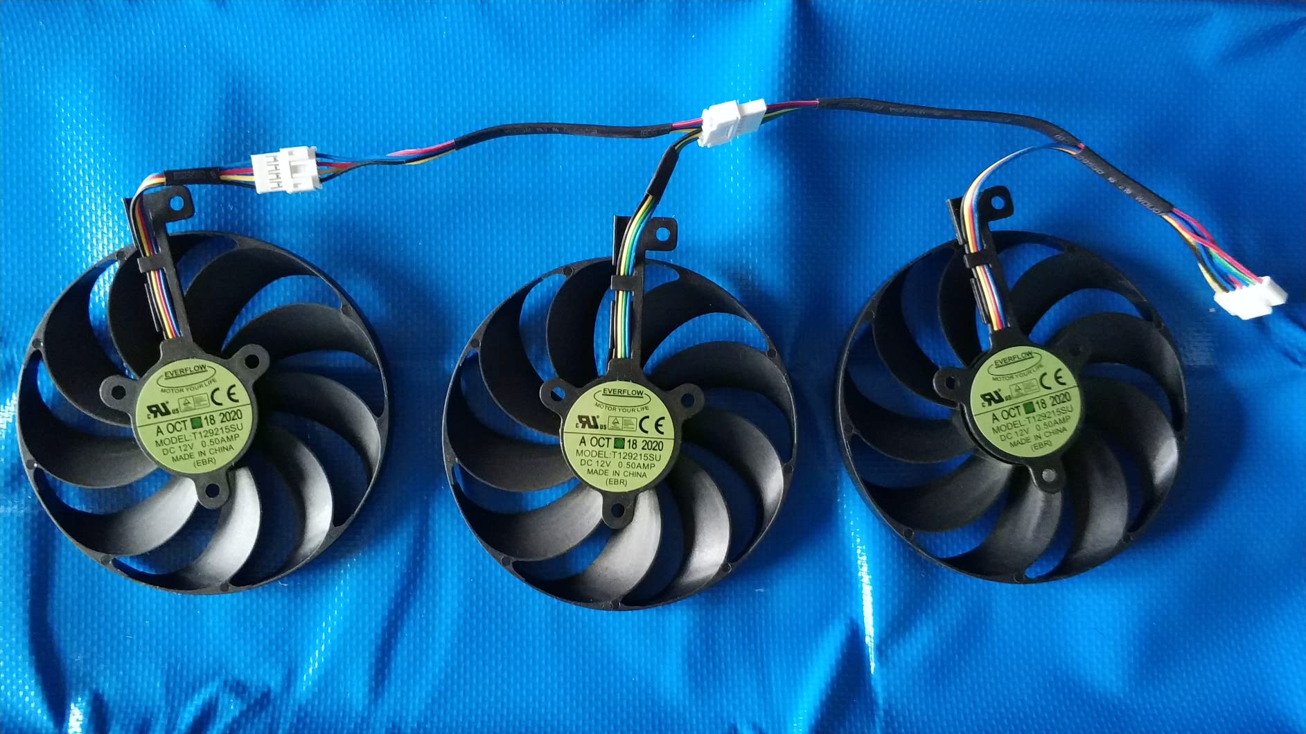 T129215SU 7Pin GPU Card Cooler Fans for ASUS ROG StrixGeForce RTX 2060 2080 2080 Ti or RX 5600 XT RX 5700XT Fan 1 Set customer photo 2