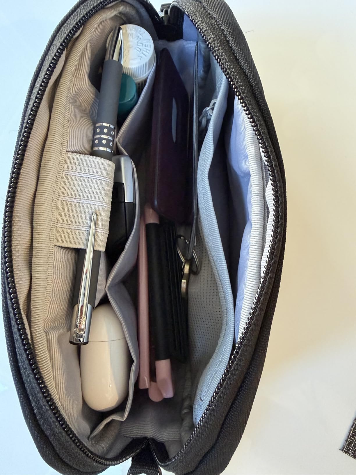 tomtoc Electronics Organizer Travel Case, Water Resistant Travel Bag Cable Organizer for Essentials, Tech Pouch Accessories Carry Storage for Cord, Phone, Cables, Airpods, USB Flash Drive, Daily Items customer photo 2