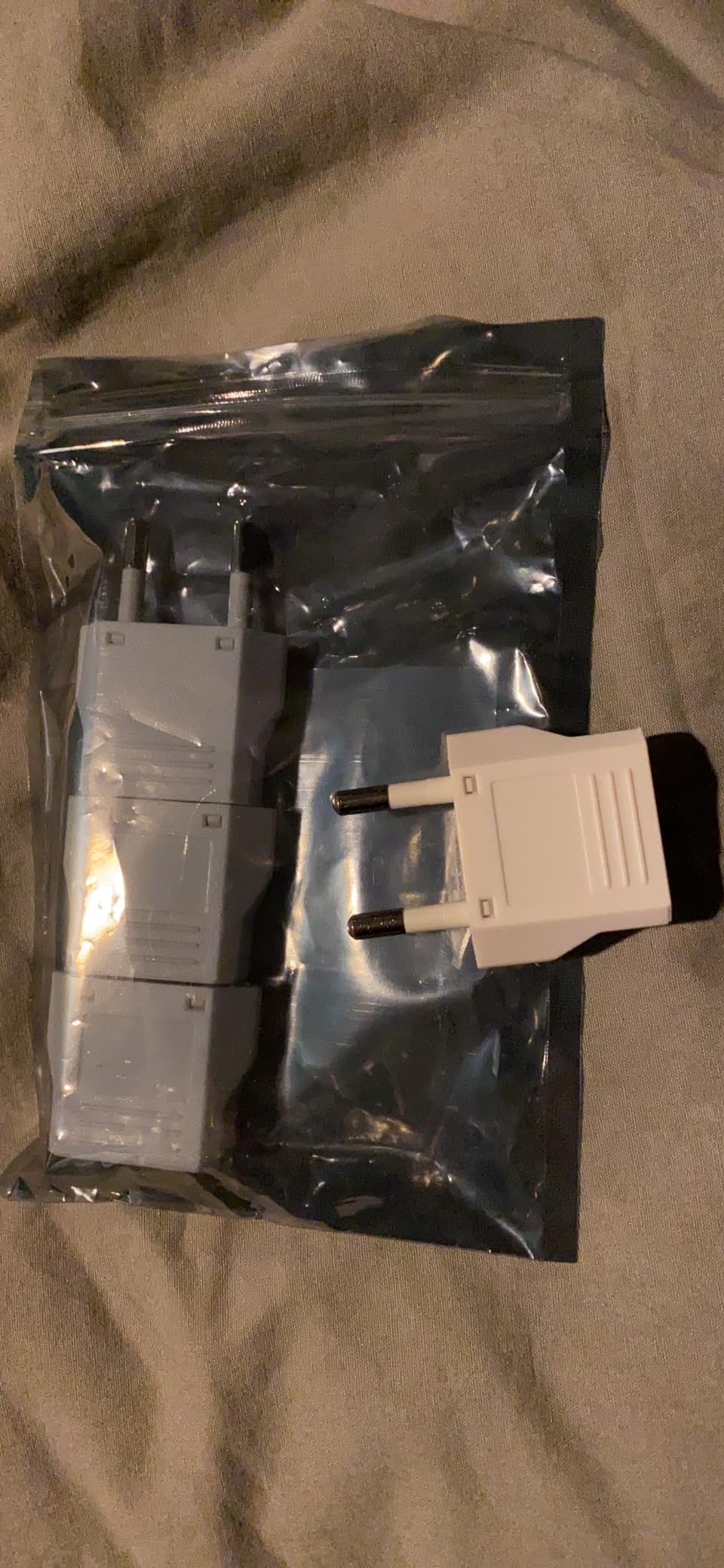 6 Pack US to Europe Plug Adapter - Type C European Travel Adapter, Wall Plug Power Converter for Europe (White) customer photo 2