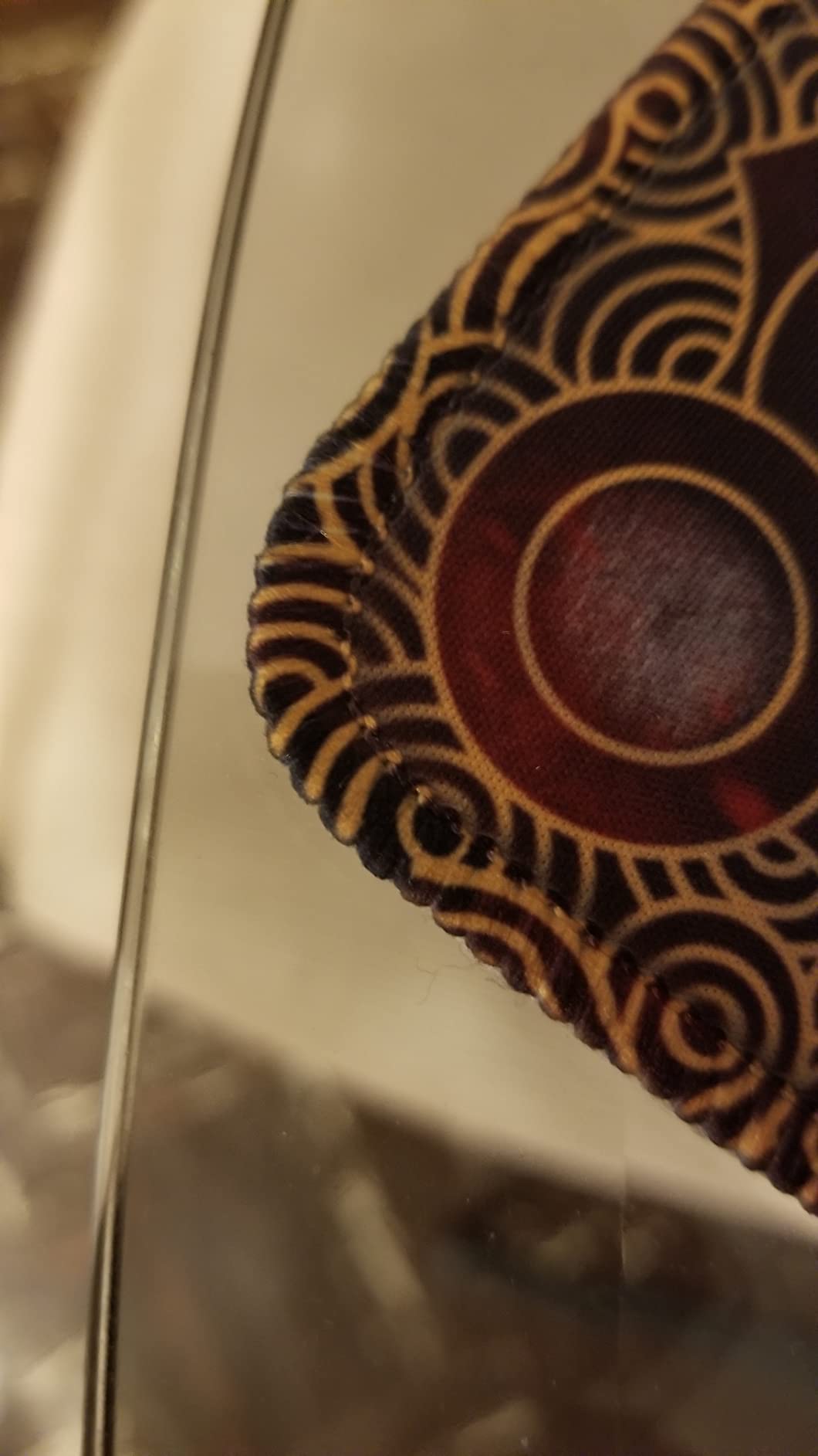 ENHANCE TCG Playmat - Tabletop Card Playmat with Stitched Edges, Smooth Surface, and Drawstring Travel Pouch - Compatible with MTG, YuGiOh, Pokemon, Lord of The Rings, and Other TCG and LCG - Flames customer photo 2