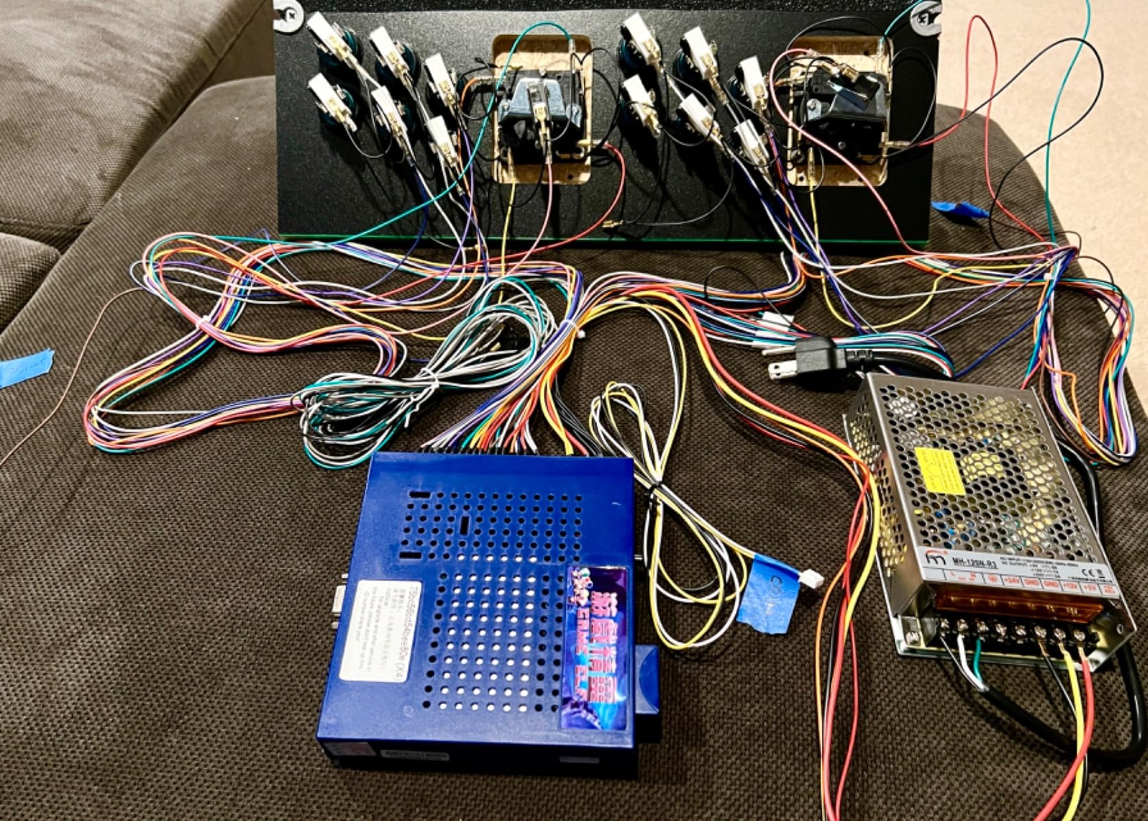 Arcity 2 Pcs Arcade Cable Wire LED Button Power Cable Daisy Chain 0.110 Inch /2.8mm Terminals Jumper Wire Harness Lighted Up 20 LED Arcade Buttons for USB Encoder, MAME, Arcade1Up, Raspberry Pi,PC New customer photo 2