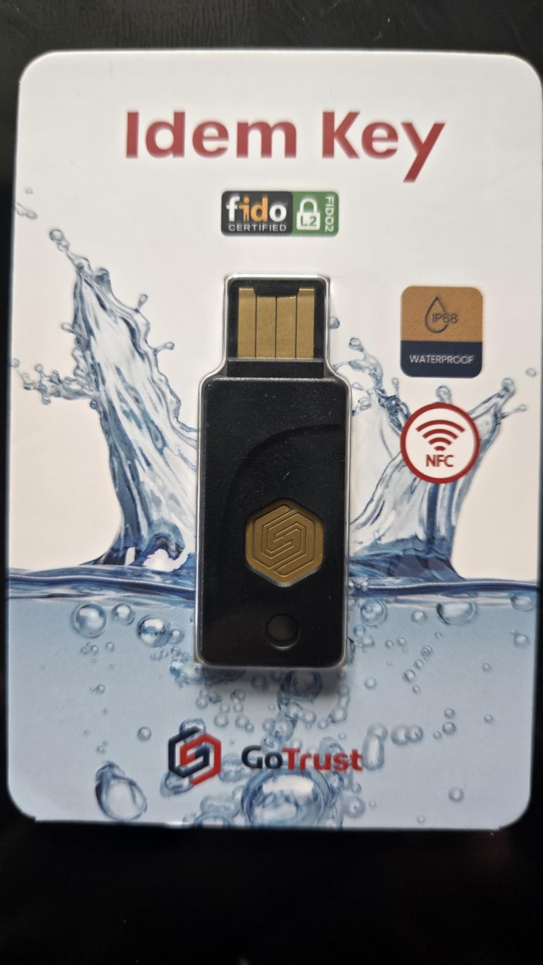 GoTrust Idem Key C, NFC and FIDO2 L2 Certified Security Key, USB-C, Multi-Protocol Two-Factor Authentication, IP68 Waterproof, Passwordless Login, Designed for Education, IT Teams, Organizations customer photo 1