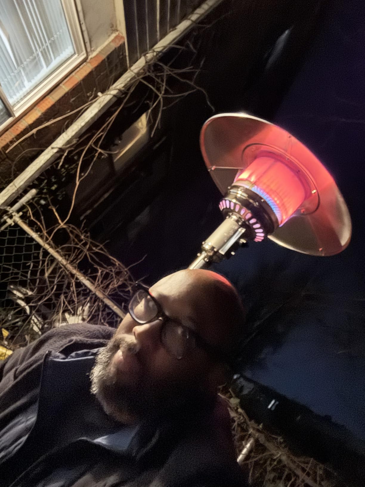 EAST OAK 50,000 BTU Patio Heater with Sand Box, Table Design, Double-Layer Stainless Steel Burner, Wheels, Triple Protection System, Outdoor Heater for Home and Residential, Pinecone customer photo 1