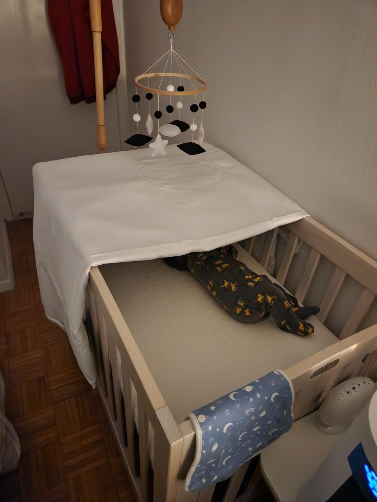 RYB HOME Soundproof & Dust Particle Filtering Curtains Total Blackout Thermal Insulated Window Treatment Anti Dust Air Filter Drapes for Living Room Laundry Room Bedroom, Grey, W52 x L84 inch, 2 Panel customer photo 2