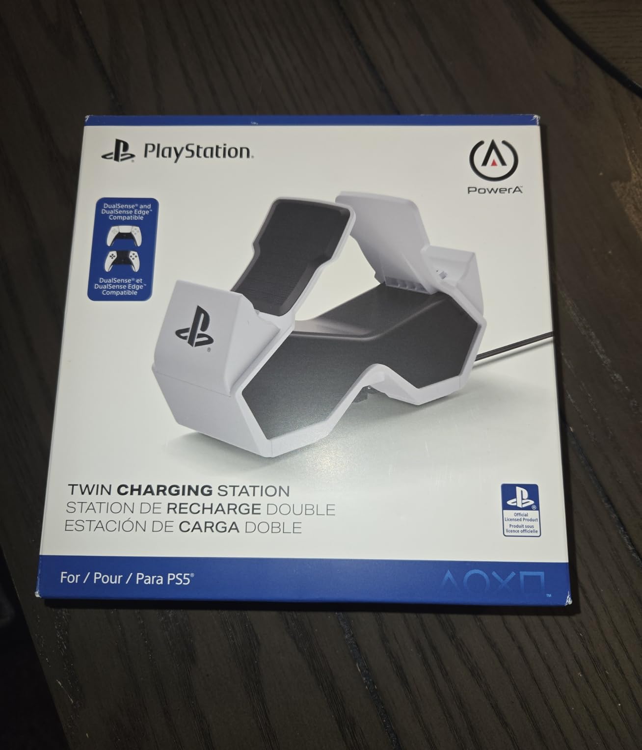 PowerA Twin Charging Station for Dualsense Wireless Controllers, Dualsense Controller Charging, Charge, Sony PlayStation, PS5, Officially Licensed - PlayStation 5 customer photo 2