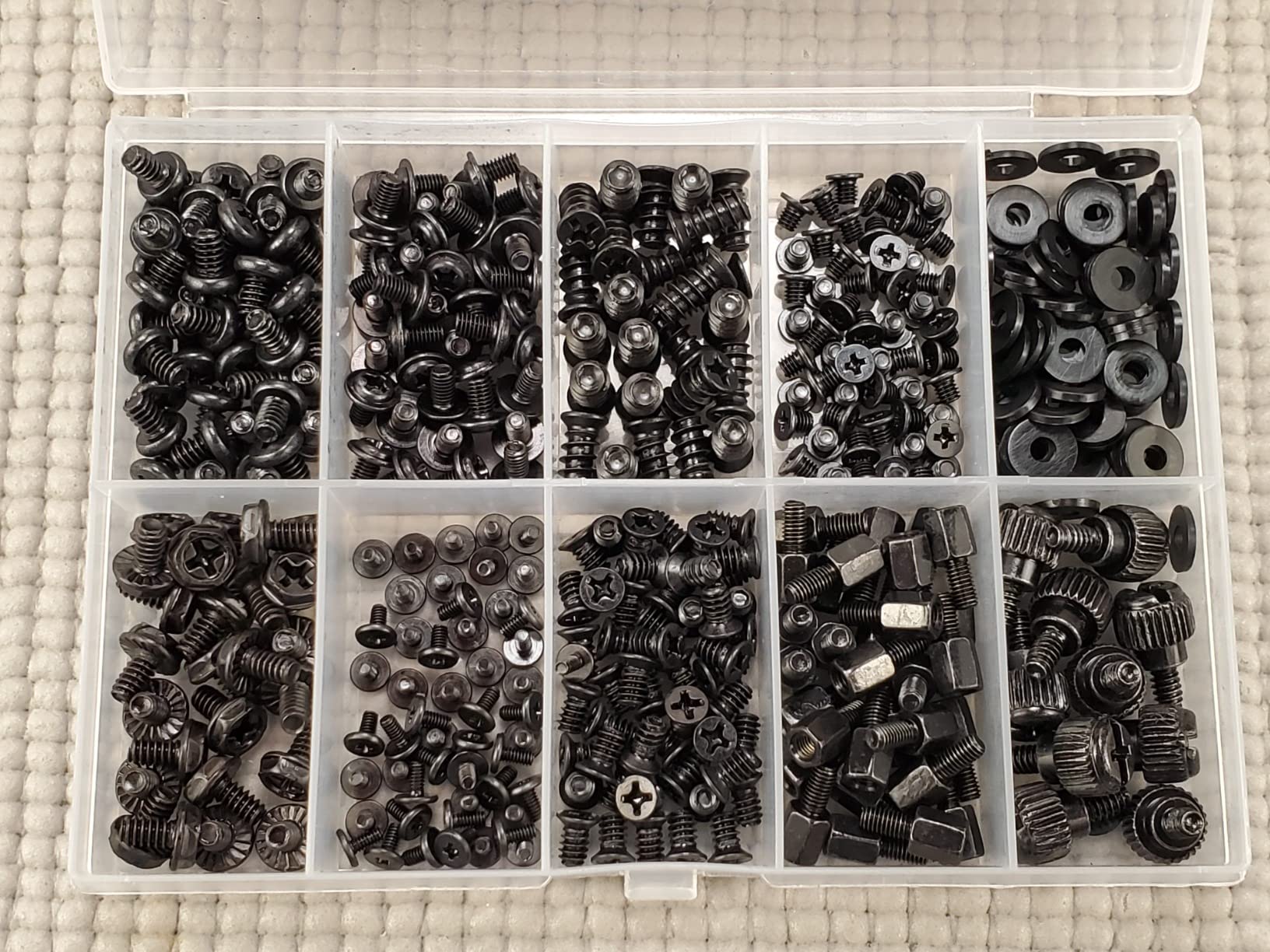 400PCS Computer Screws Motherboard Standoffs Assortment Kit for Universal Motherboard, HDD, SSD, Hard Drive,Fan, Power Supply, Graphics, PC Case for DIY & Repair customer photo 1