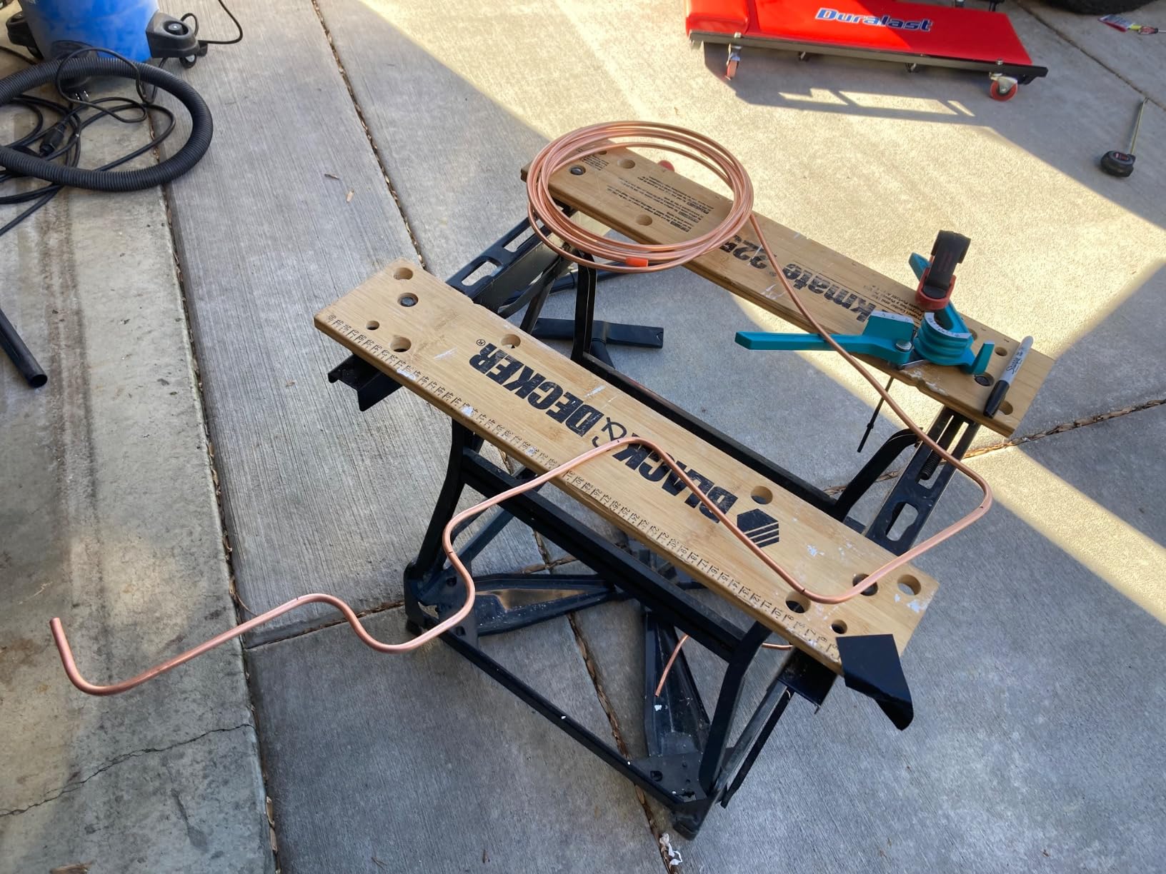 DURATECH Tube Bender, Pipe Bender, 3-IN-1, 1/4