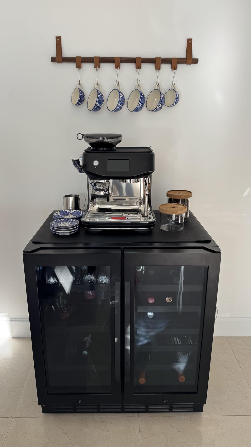 Wine and Beverage Refrigerator, 24 Inch Dual Zone Fridge with Glass Door, Built-In Cooler with Powerful and Quite Cool System/18 Bottles and 88 Cans Capacity Bverage Cooler customer photo 1