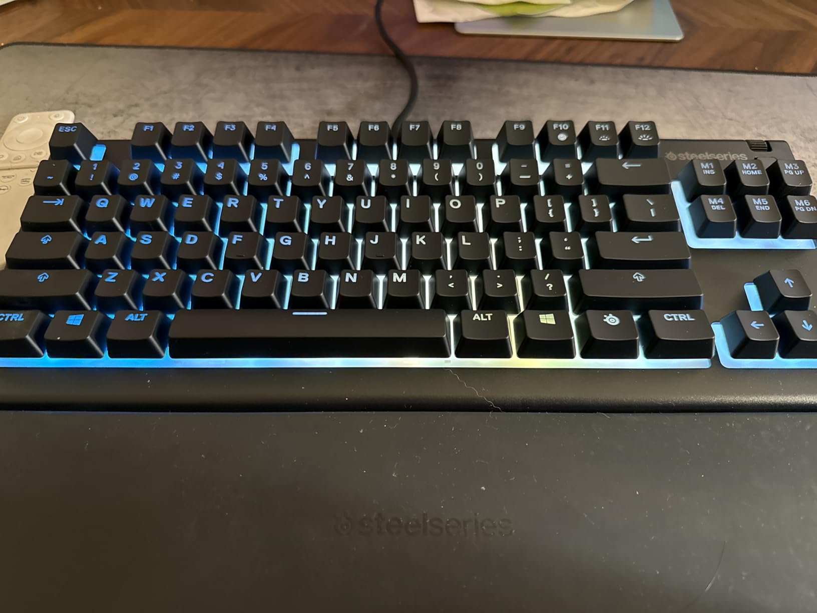 SteelSeries Apex 3 TKL RGB Gaming Keyboard - Tenkeyless Compact Form Factor, Whisper Quiet Gaming Switch, IP32 Water & Dust Resistant, 8-Zone RGB Illumination customer photo 1