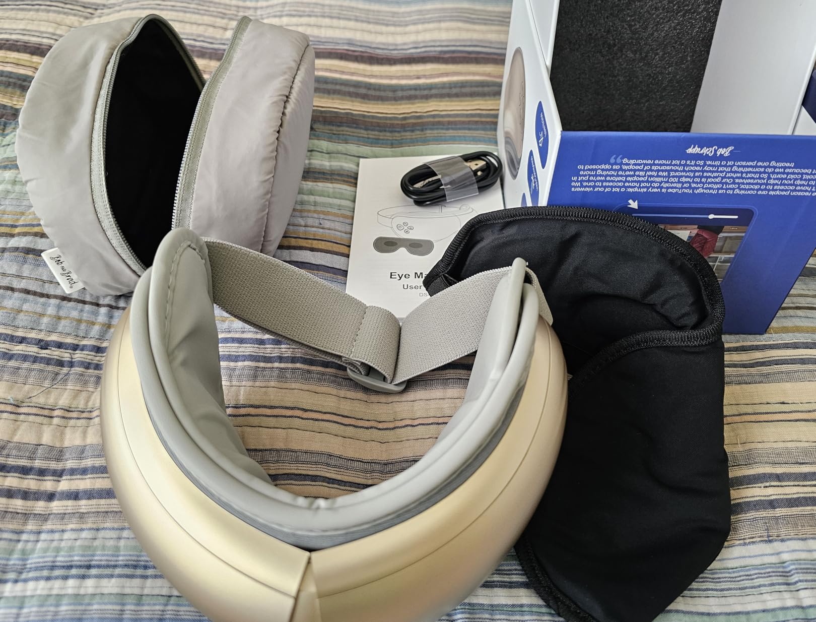 BOB AND BRAD Eye Massager FSA Eligible/HSA Eligible, EyeOasis 2 Heated Eye Mask for Migraines with Music, Smart Migraine Massager Warm Compress Therapy for Migraines, Dry Eyes, and Eye Strain Relief customer photo 2