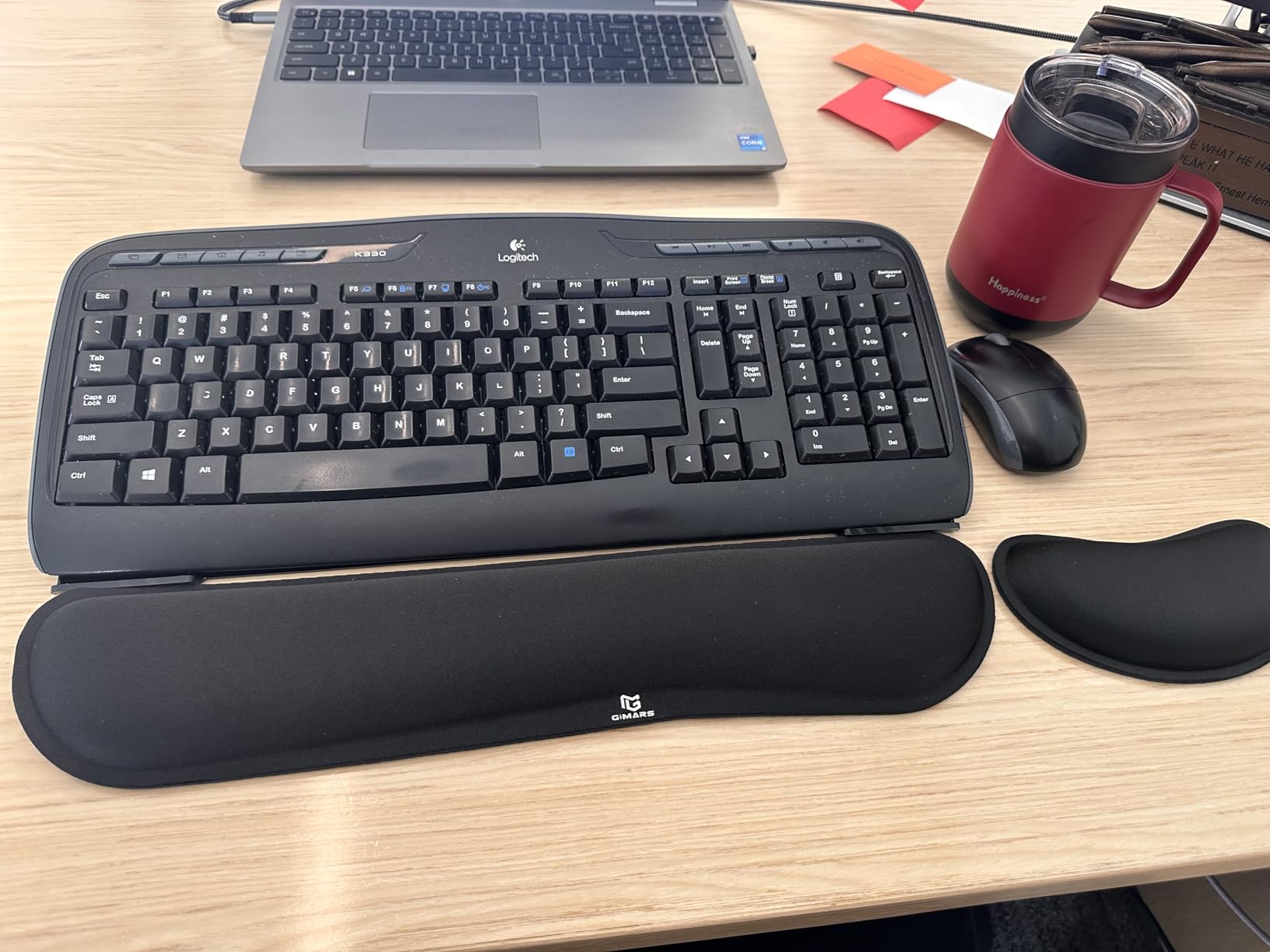 Computer Keyboard Stand PC Keyboard Stand, Acrylic Tilted Keyboard Stand for Ergonomic Typing Clear Keyboard Tray for Easy Typing and Working, Keyboard Holder with Silicone Non-Slip Case customer photo 1