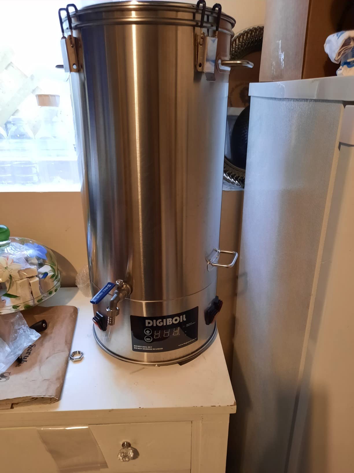 KegLand DigiBoil Electric Kettle - 35 Liters / 9.25 Gallons (110V), 1500W Power, Digital Temperature Control, Stainless Steel, Beer Brewing Machine, Water Heater, Compatible for Distillation(BE501) customer photo 1