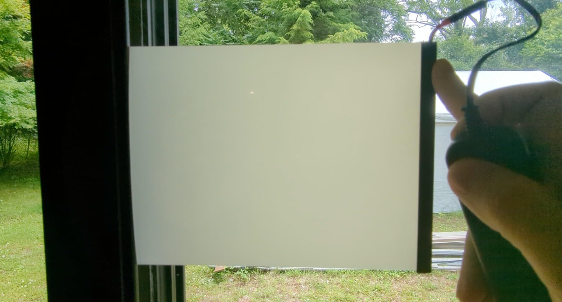 Switchable Adhesive Smart Film PDLC Electronic Smart Tint Glass Sticker for Home Office Window, 6Inch x 8.2Inch customer photo 1