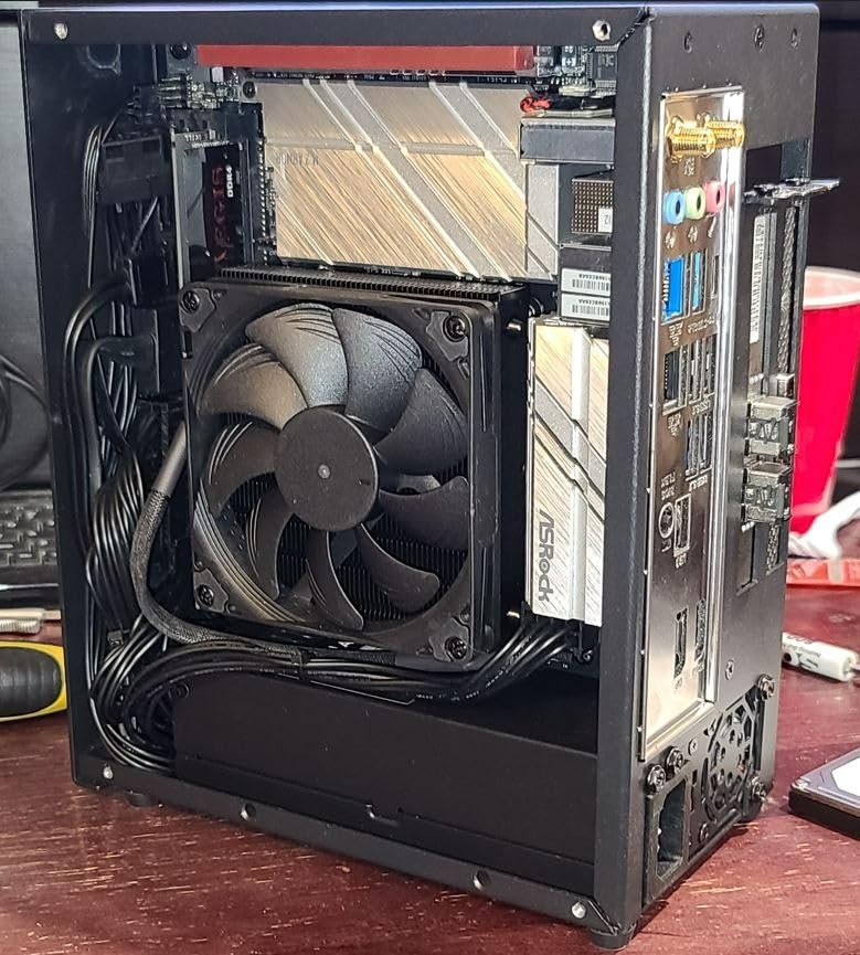 Noctua NH-L9i-17xx chromax.Black, Premium Low-Profile CPU Cooler for Intel LGA1700 and LGA1851 (Black) customer photo 1