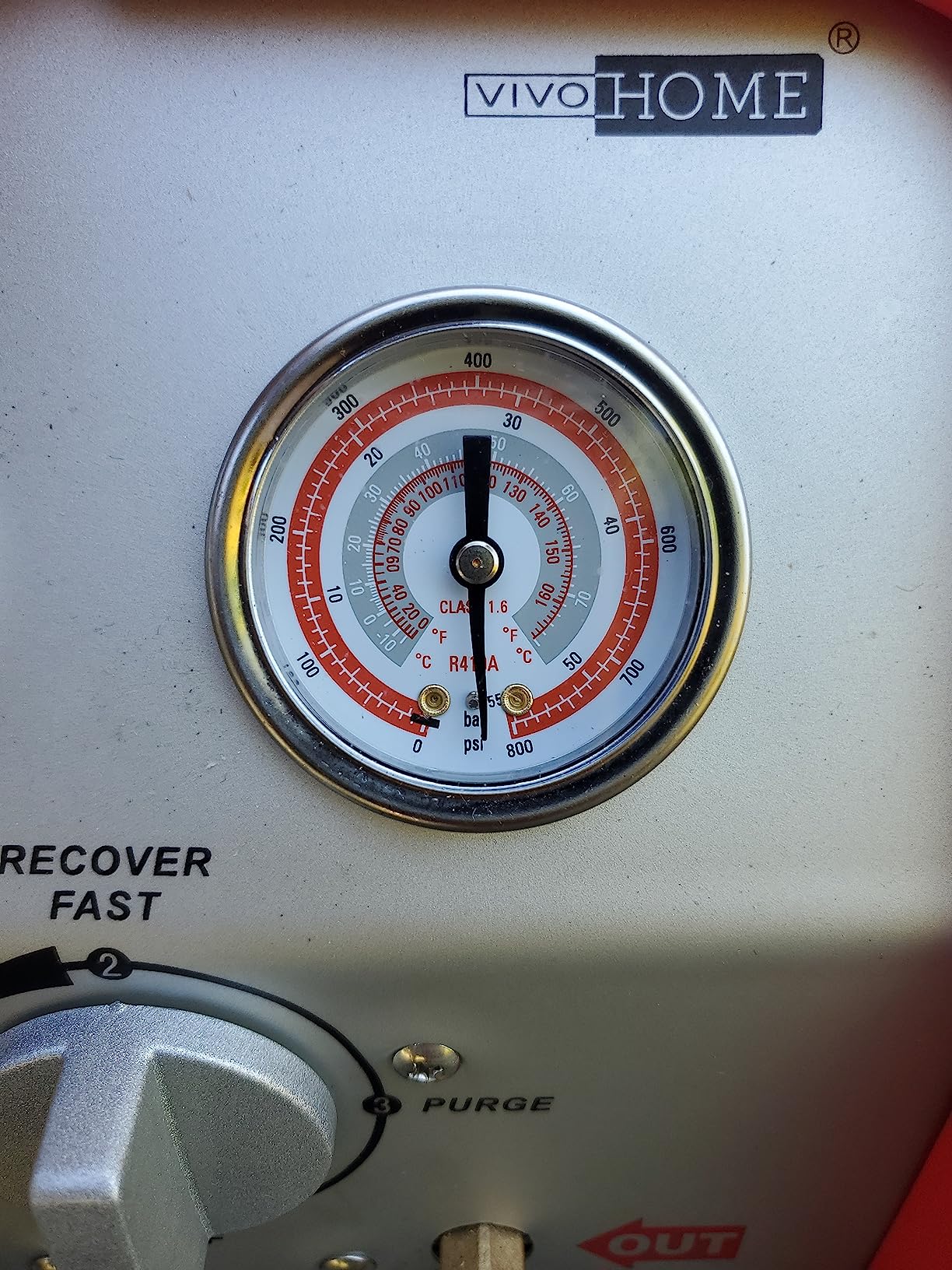 VIVOHOME 110-120V AC 60Hz 3/4HP Single Cylinder Portable Refrigerant Recovery Machine customer photo 2