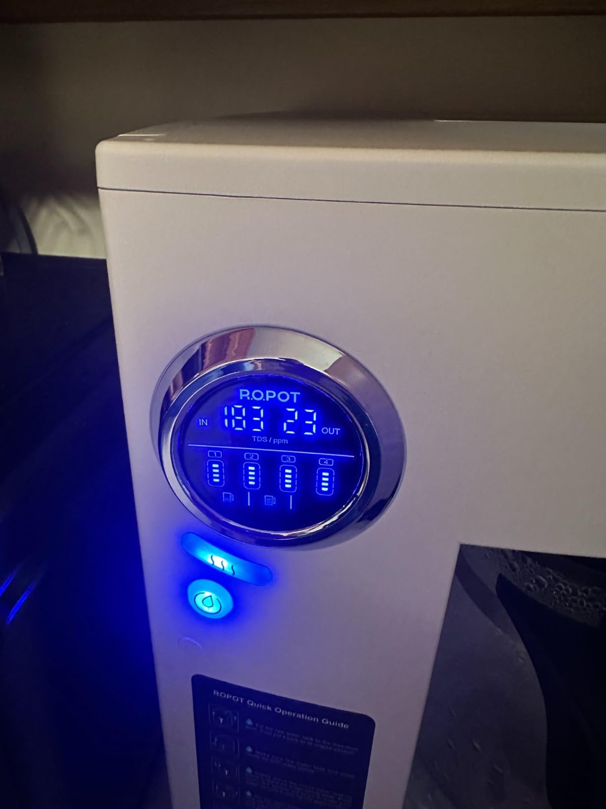 Bluevua RO100ROPOT Reverse Osmosis System Countertop Water Filter, 5 Stage Purification, Counter RO Filtration, 2:1 Pure to Drain, Purified Tap Water, Portable Water Purifier for Home customer photo 2