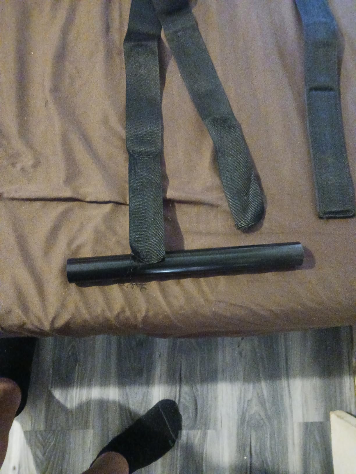 Neck Stretcher Strap, Spine Chiropractic Decompression Tool with Chin Belt, Cervical Neck Traction. customer photo 2