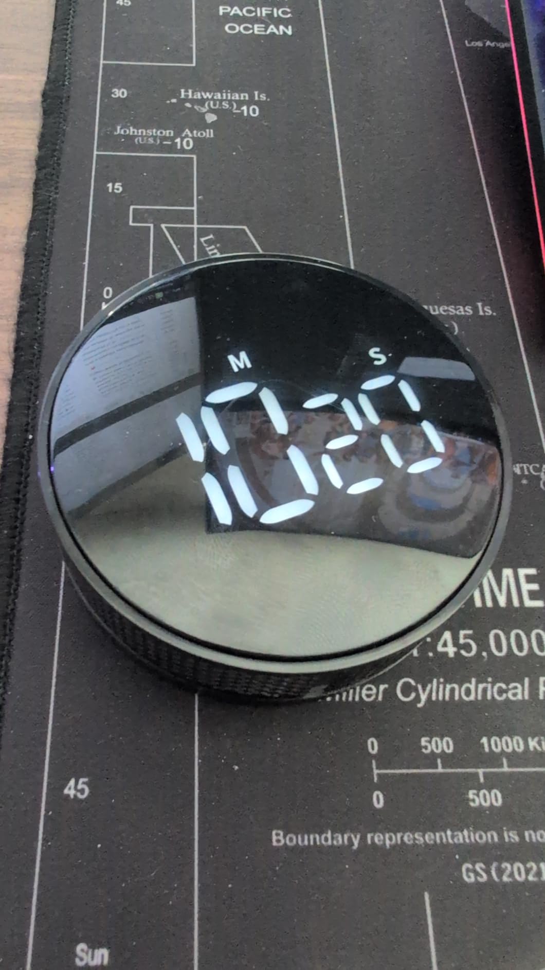 AVINIA Digital Kitchen Timers, Visual timers Large LED Display Magnetic Countdown Countup Timer for Classroom Cooking Fitness Baking Studying Teaching, Easy for Kids and Seniors Black customer photo 1