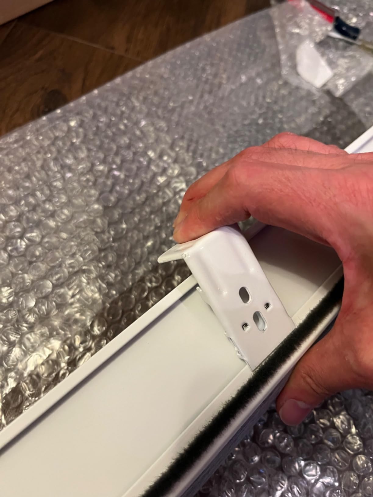 SmartWings Motorized Roller Shades Work with HomeKit, 100% Blackout Window Shades, Cordless Wireless Remote Control Roller Blinds for Smart Home and Office, Essential Grey, Customized Size customer photo 1