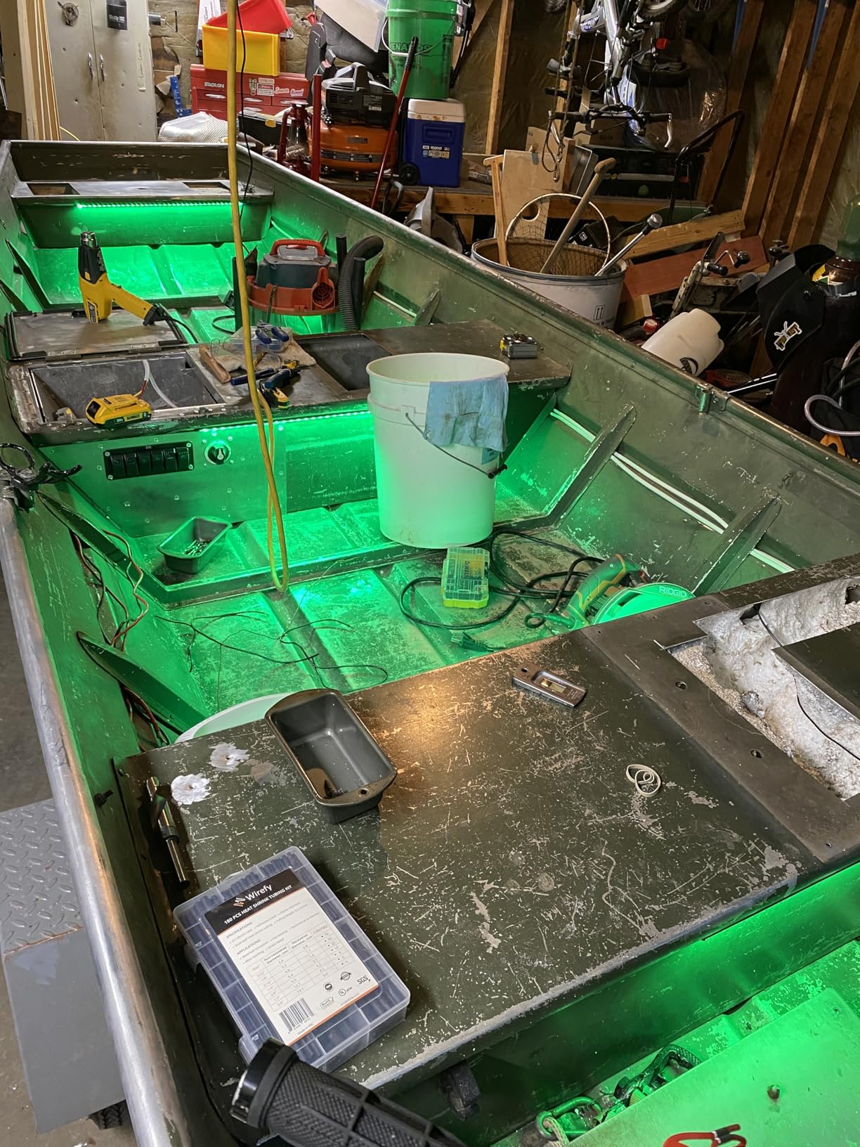 Boat Led Strip Lights, 4 Pcs 24'' Marine Interior Courtesy Deck Navigation Lights, Super Bright Waterproof Marine Led Lights Strip for 12V Pontoon Fishing Boat Yacht Kayak Sailboat (White) customer photo 1