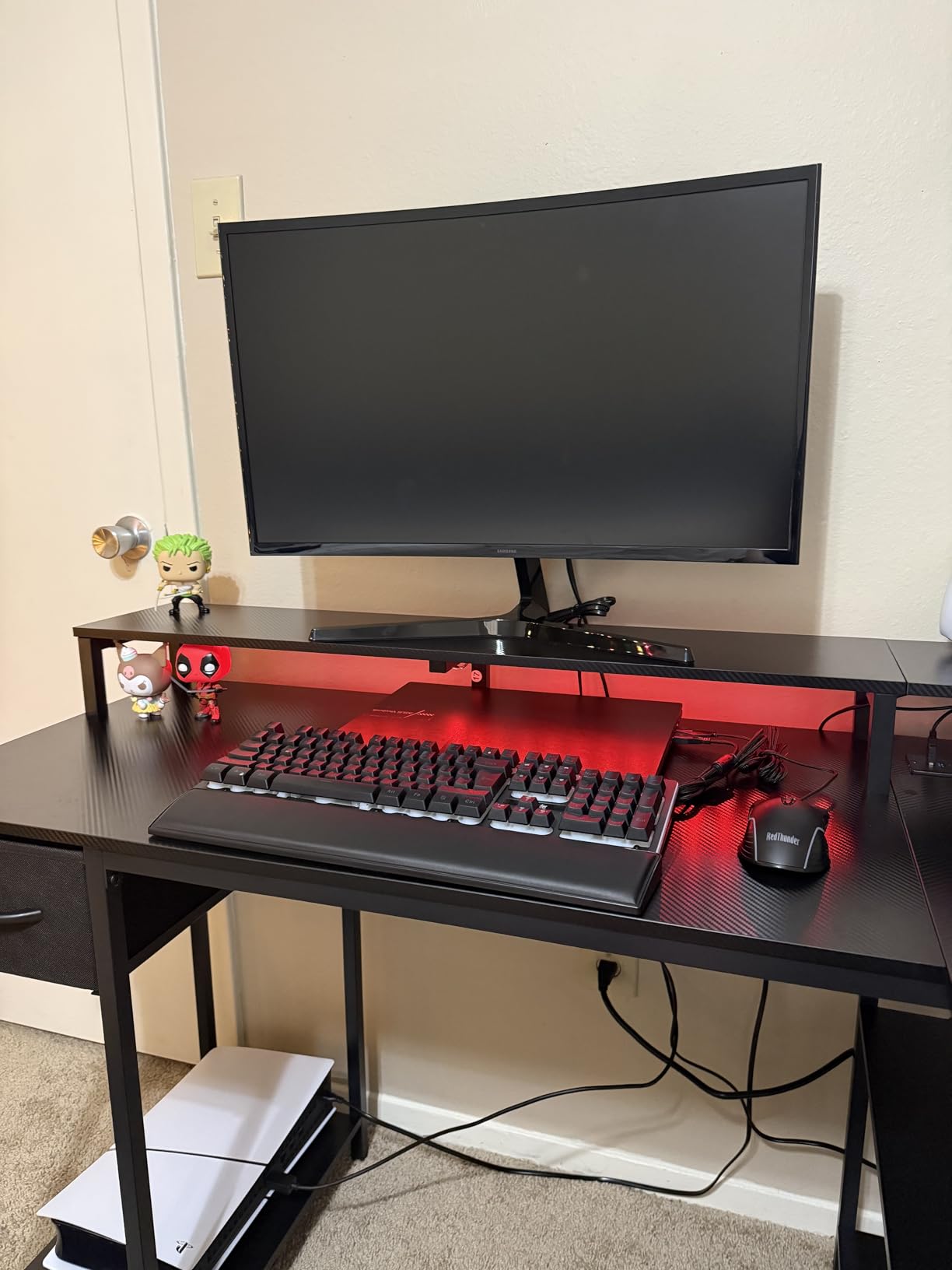 RedThunder K10 Wired Gaming Keyboard and Mouse and Wrist Rest Combo, RGB Backlit, Mechanical Feel Anti-ghosting Keyboard + 7D 7200 DPI Mice+Soft Leather Wrist Rest 3 in 1 PC Gamer Accessories(Black) customer photo 2