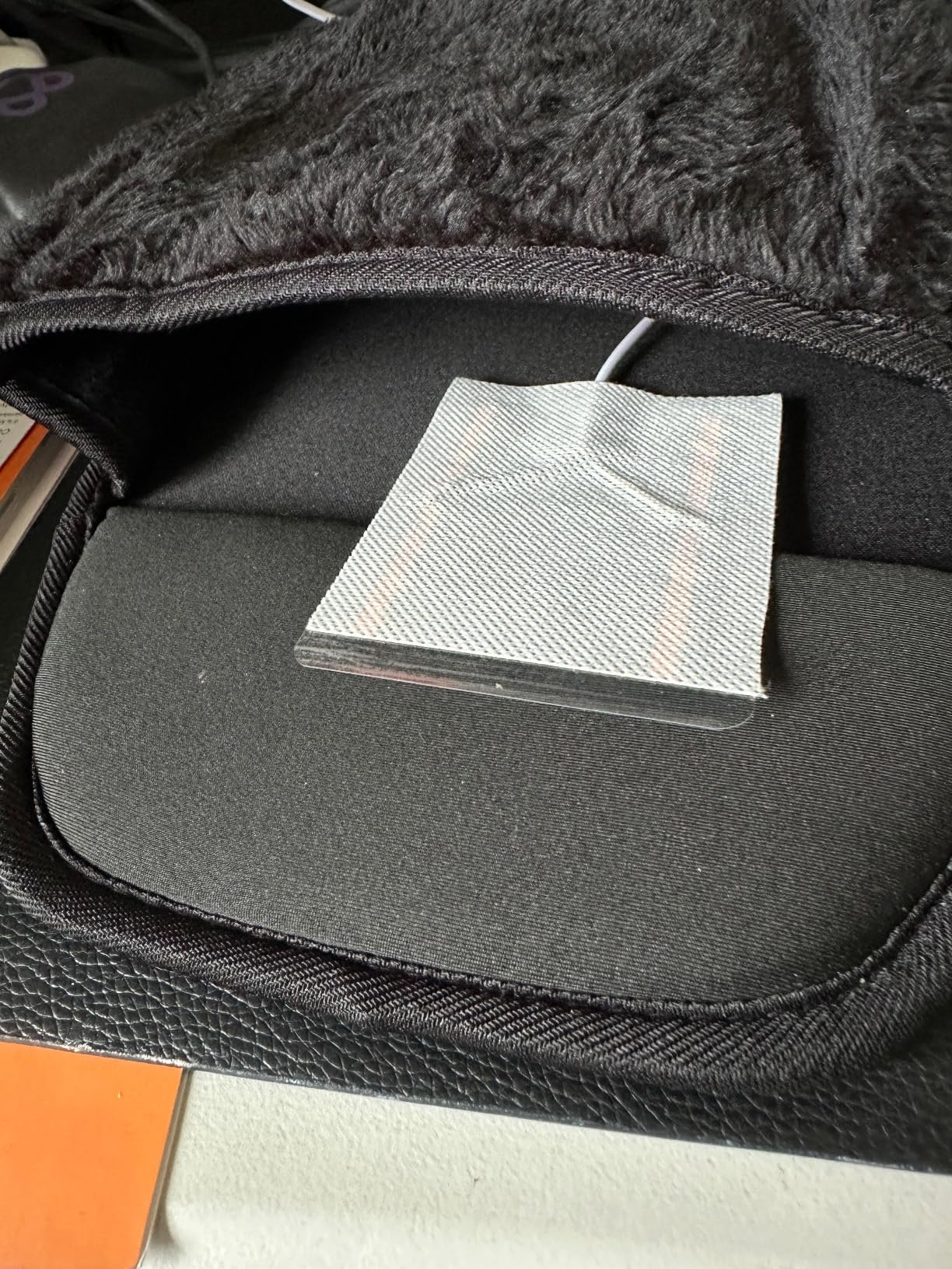 2 Pieces Heated Mouse Pad Hand Warmer USB Heated Mousepad Plush Mouse Pad Removable Hand Warming Supplies for Men and Women Office Home Computer Laptop (Pink) customer photo 2