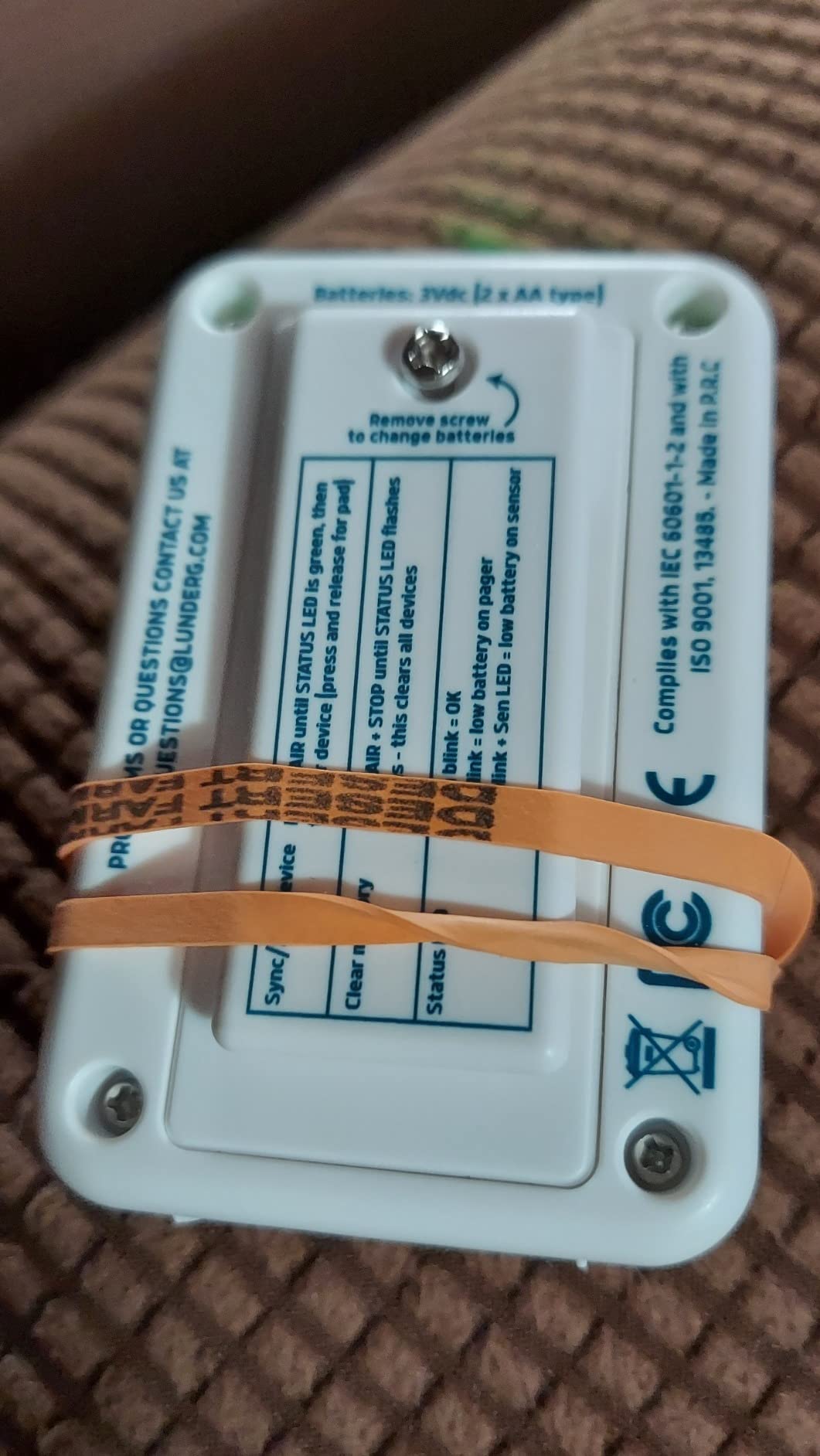 Lunderg Bed Alarm for Elderly Adults & Chair Alarm Set - Wireless Early-Alert Sensor Pad, Chair Pad & Pager - Bed Alarms and Fall Prevention for Elderly and Dementia Patients - Full Caregiver Set customer photo 2