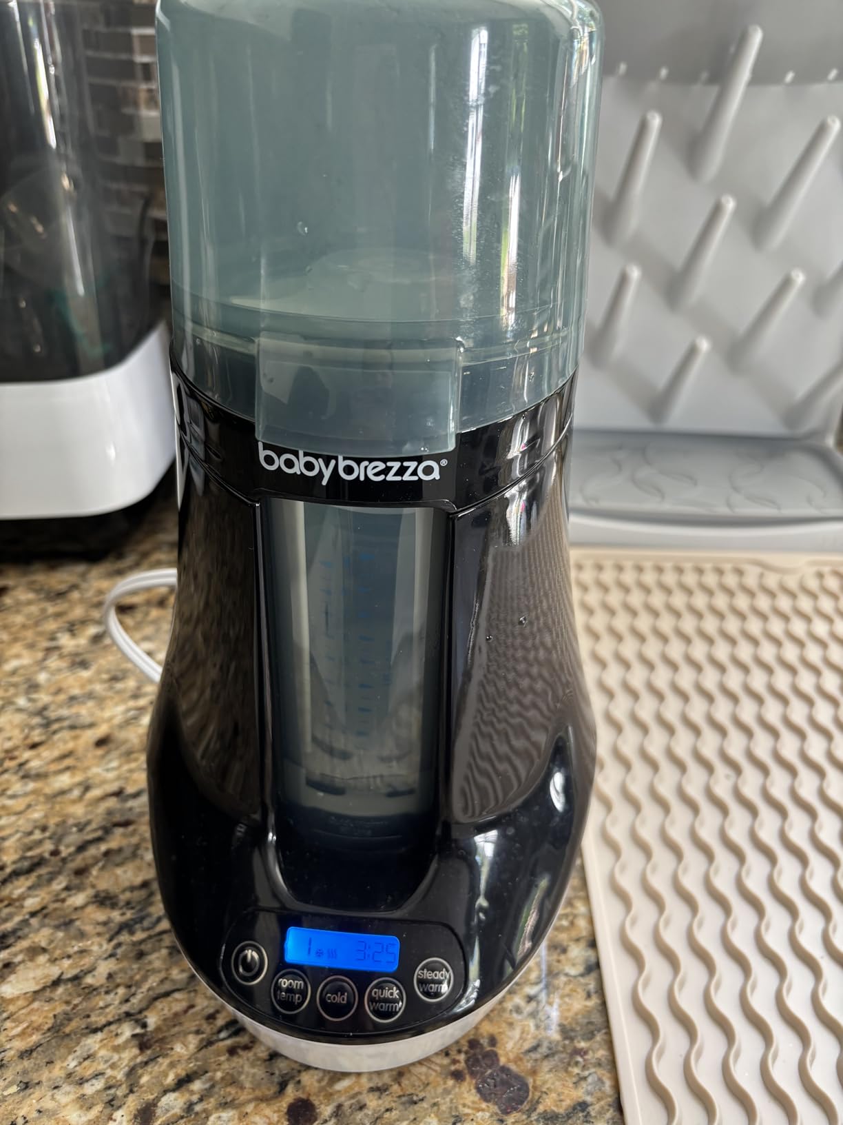 Baby Brezza Fast Baby Bottle Warmer - Baby Milk + Breastmilk Warmer Defroster - 2 Unique Temperatures for Breastmilk + Formula - Universal Fit for All Bottles, Bags + Jars customer photo 2