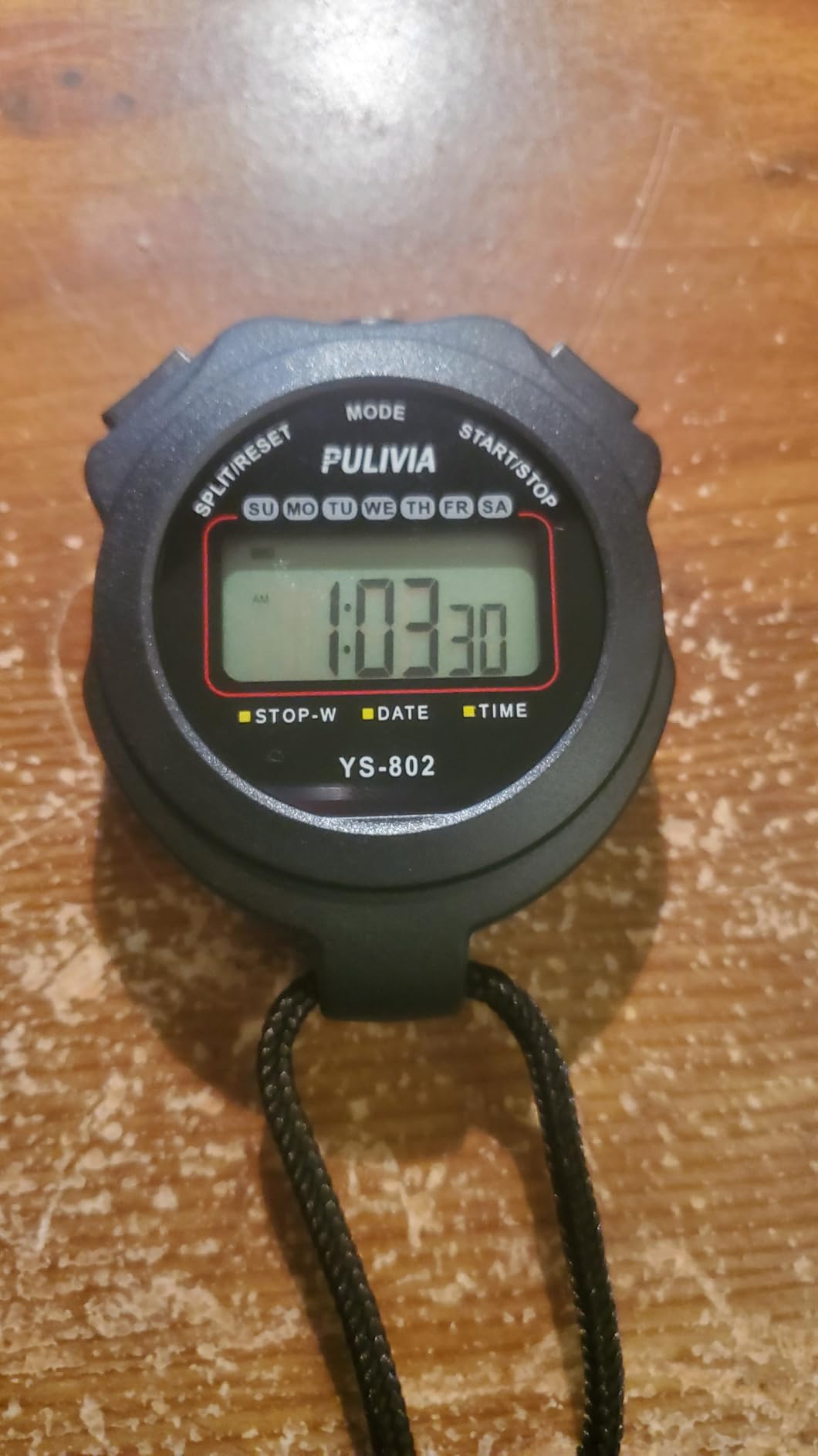 Stopwatch Timer Lap Split Digital Stopwatch with Clock Calendar Alarm, Large Display Stop Watch for Sports Kids Coaches Swimming Running customer photo 2