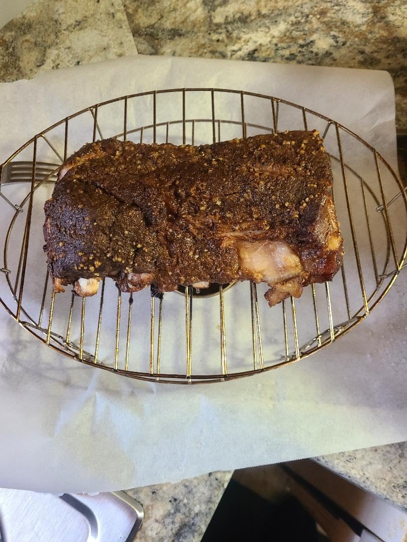 WESTON BRANDS 2-in-1 Indoor Electric Smoker & Programmable Slow Cooker, 6 Quart, With 3-Tier Smoking Rack for Meat, Cheese and More, Dishwasher Safe Crock, Temperature Probe, Black (03-2500-W) customer photo 2