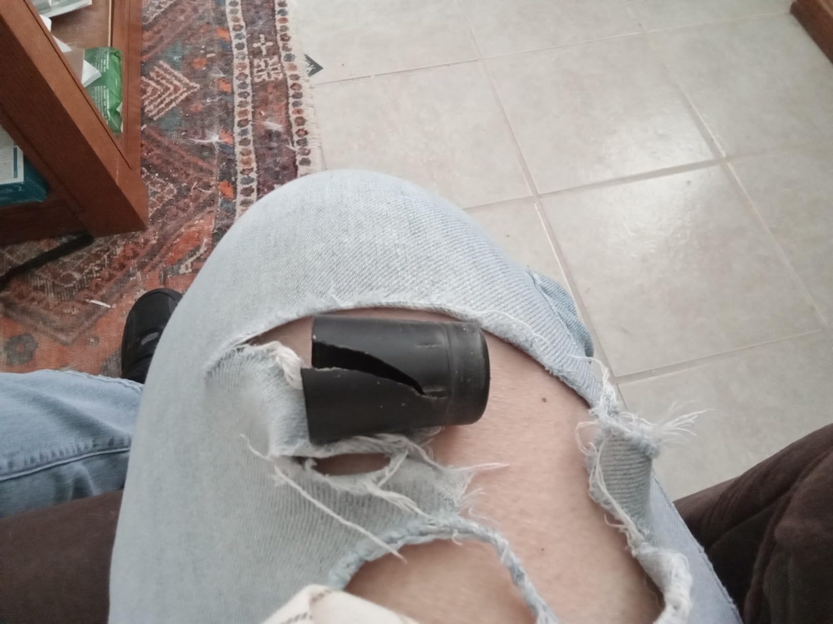 EUREKA ERGONOMIC Multi-Use Stool, Height Adjustable Swivel Rolling Stool Chair W Wheels, Ottoman Footrest for Gaming, Home Office, Black customer photo 1